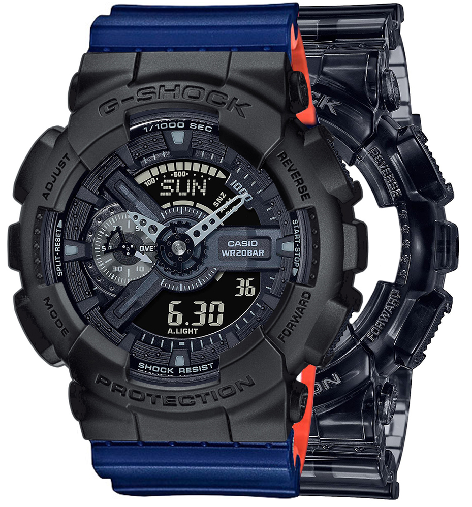 G-SHOCK SET GA-110SKE-8AER + BEZEL 10358741 + PASEK 10527467