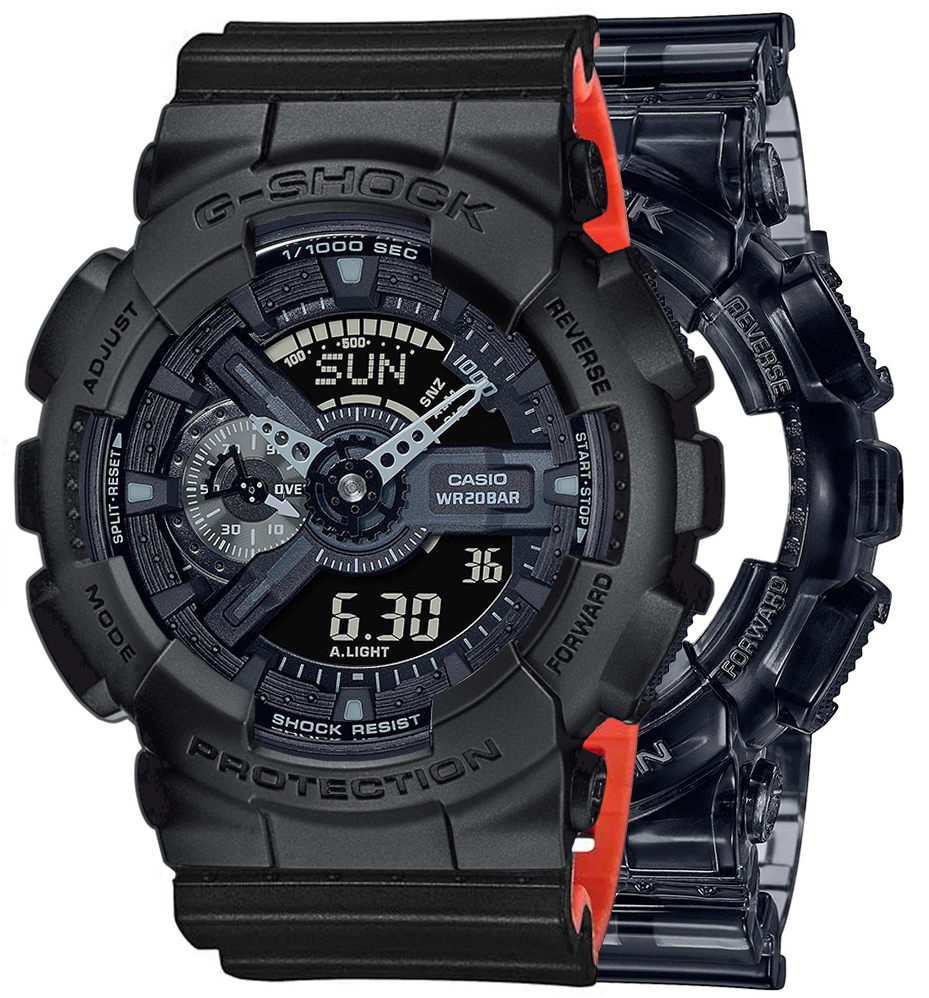 G-SHOCK SET GA-110SKE-8AER + BEZEL 10358741 + PASEK 10577142