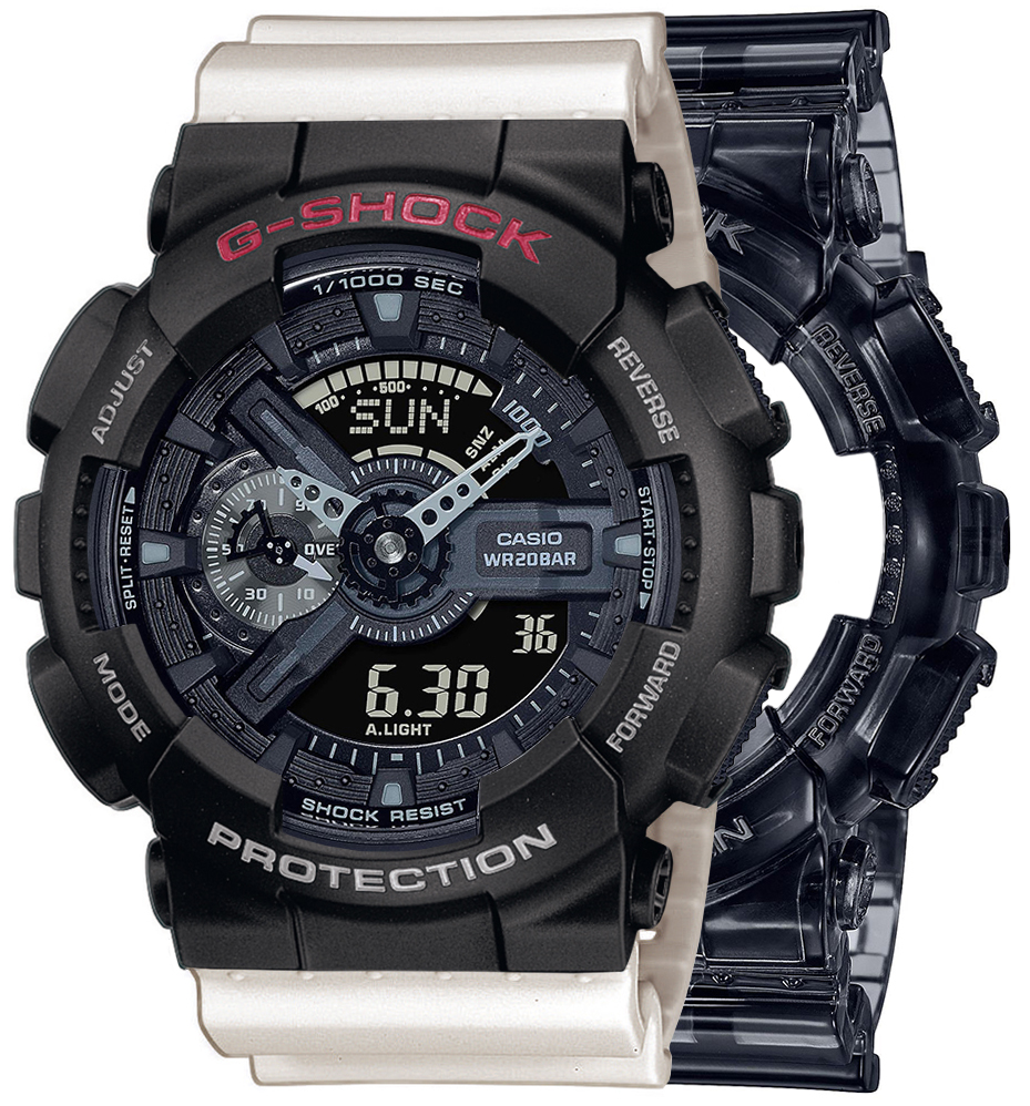 G-SHOCK SET GA-110SKE-8AER + BEZEL 10378531 + PASEK 10395227