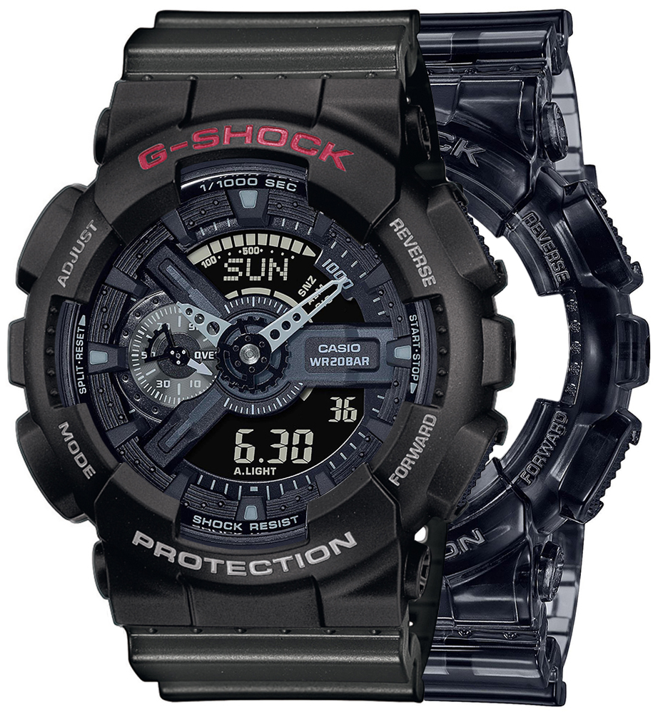 G-SHOCK SET GA-110SKE-8AER + BEZEL 10378531 + PASEK 10467764