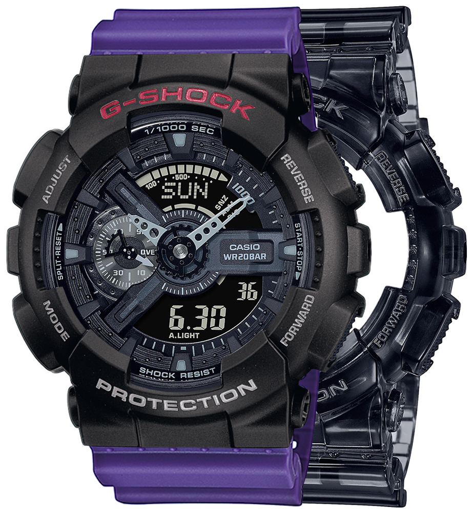 G-SHOCK SET GA-110SKE-8AER + BEZEL 10378531 + PASEK 10498156