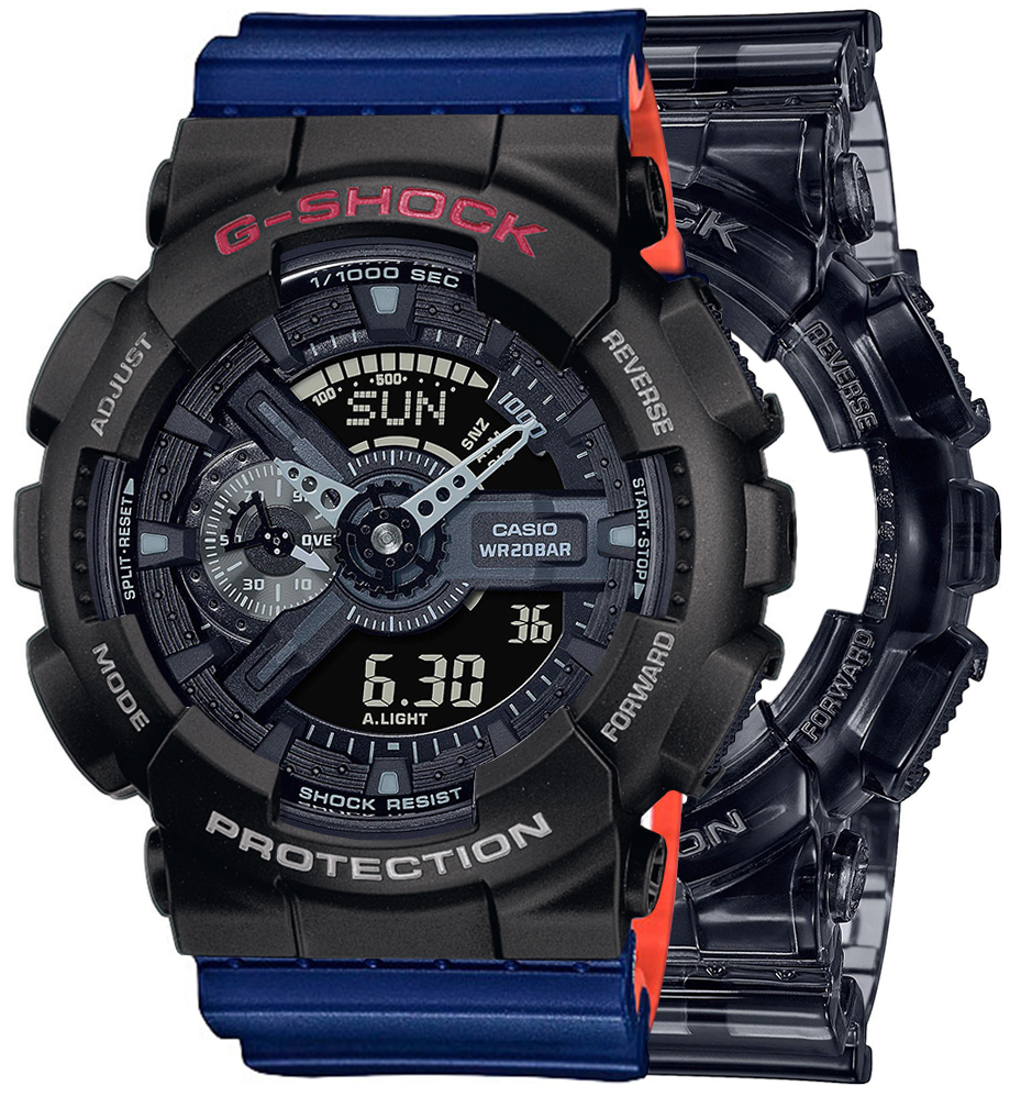 G-SHOCK SET GA-110SKE-8AER + BEZEL 10378531 + PASEK 10527467