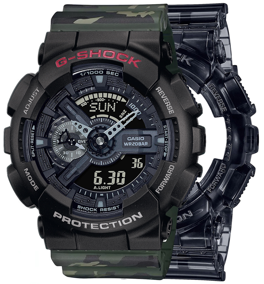 G-SHOCK SET GA-110SKE-8AER + BEZEL 10378531 + PASEK 10561429