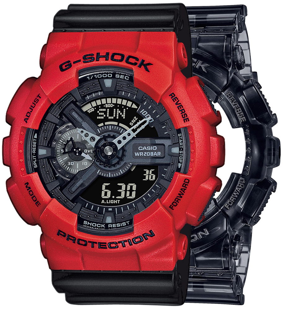 G-SHOCK SET GA-110SKE-8AER + BEZEL 10395289 + PASEK 10347688