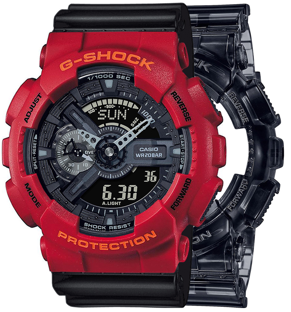 G-SHOCK SET GA-110SKE-8AER + BEZEL 10441433 + PASEK 10347688