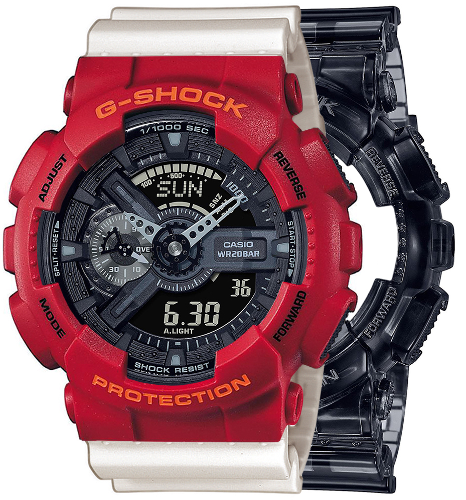 G-SHOCK SET GA-110SKE-8AER + BEZEL 10441433 + PASEK 10395227