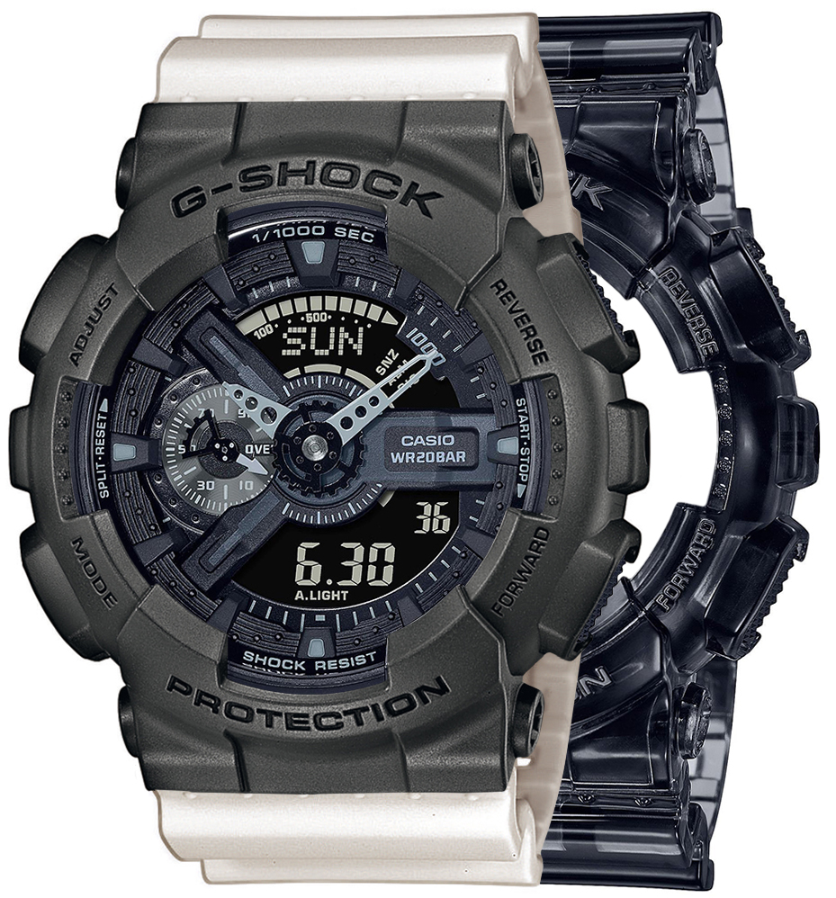 G-SHOCK SET GA-110SKE-8AER + BEZEL 10467795 + PASEK 10395227