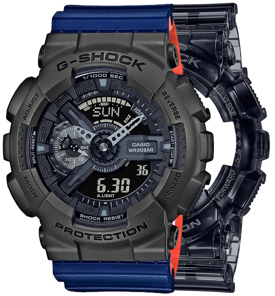 G-SHOCK SET GA-110SKE-8AER + BEZEL 10467795 + PASEK 10527467