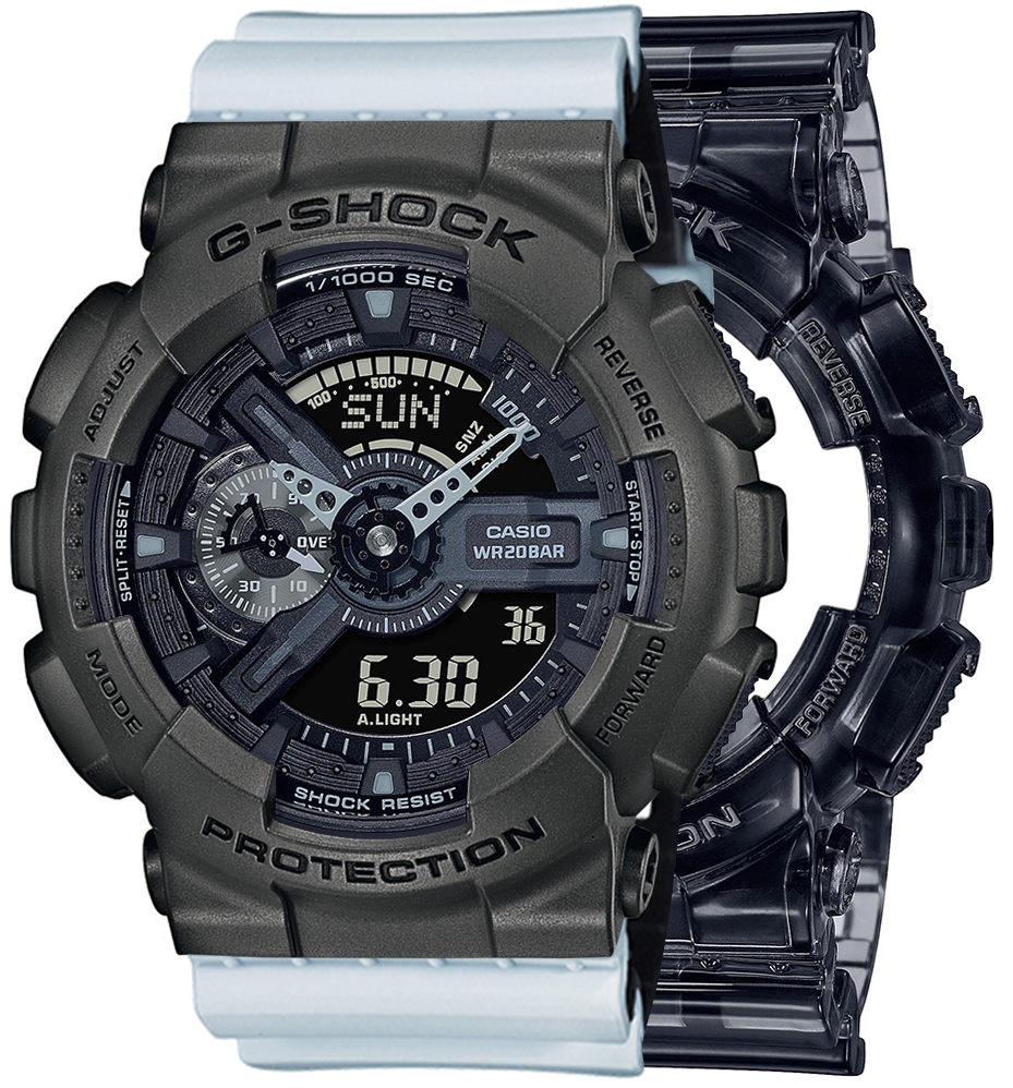 G-SHOCK SET GA-110SKE-8AER + BEZEL 10467795 + PASEK 10527469