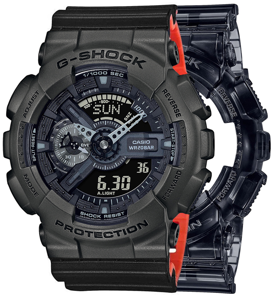 G-SHOCK SET GA-110SKE-8AER + BEZEL 10467795 + PASEK 10577142