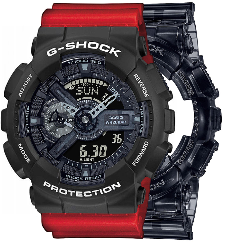 G-SHOCK SET GA-110SKE-8AER + BEZEL 10508136 + PASEK 10395226