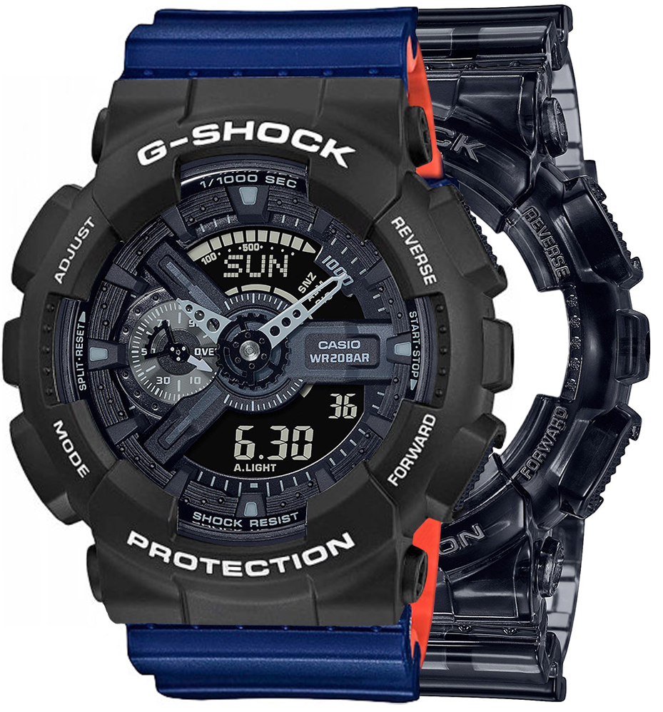 G-SHOCK SET GA-110SKE-8AER + BEZEL 10508136 + PASEK 10527467