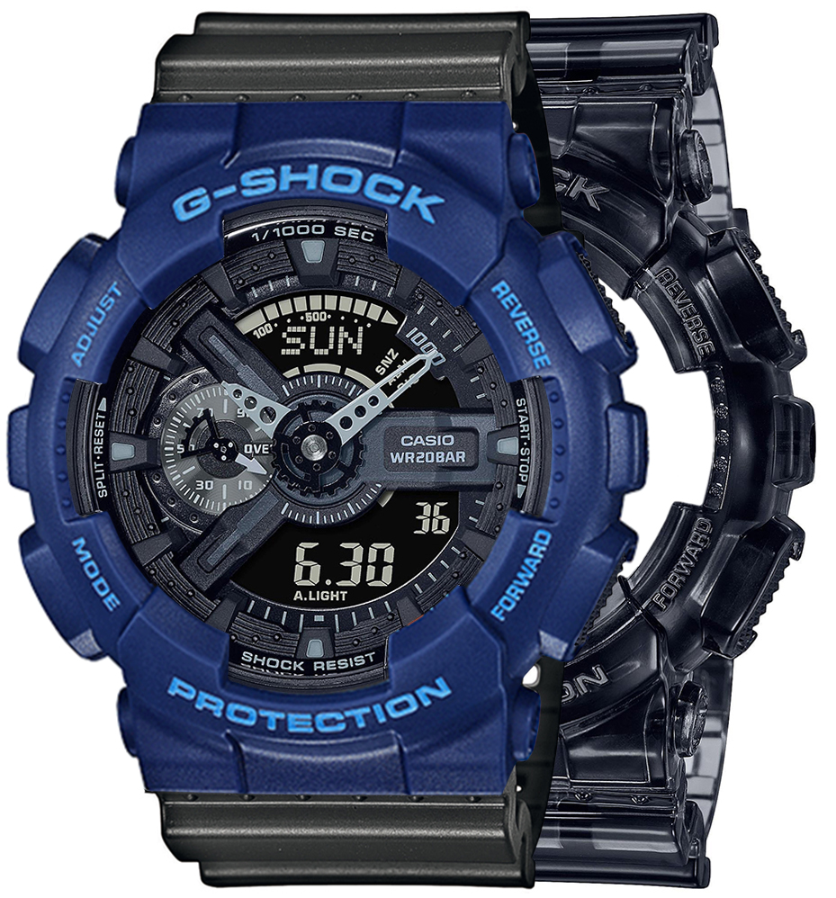 G-SHOCK SET GA-110SKE-8AER + BEZEL 10527398 + PASEK 10467764