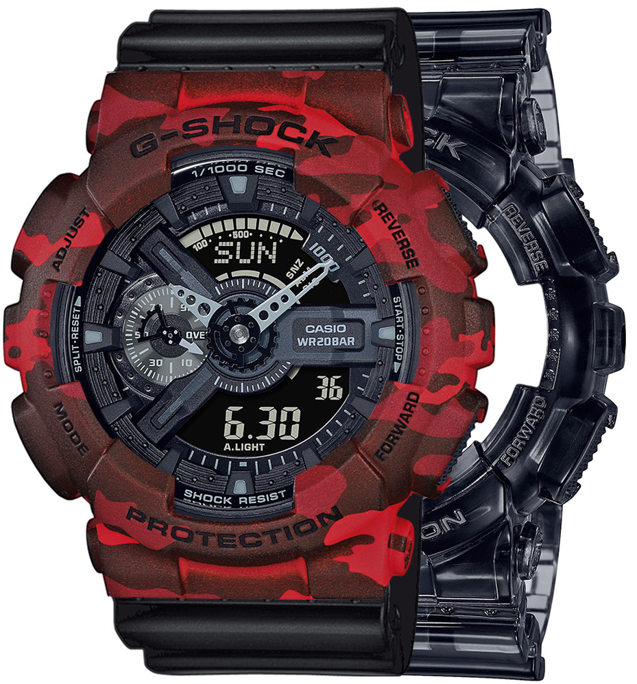 G-SHOCK SET GA-110SKE-8AER + BEZEL 10530688 + PASEK 10347688