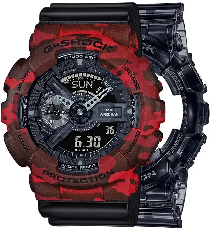 Casio SET GA-110SKE-8AER + BEZEL 10530688 + PASEK 10347688 - zdjęcie 1