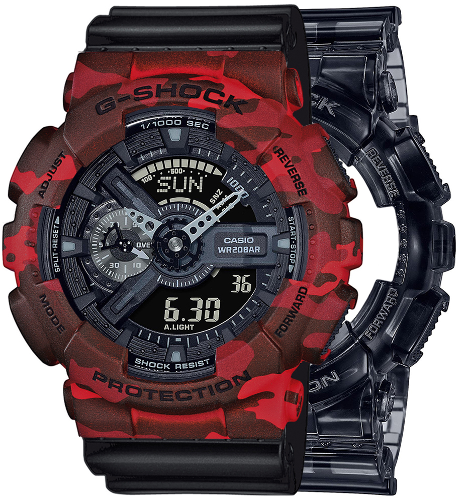 G-SHOCK SET GA-110SKE-8AER + BEZEL 10530688 + PASEK 10536683