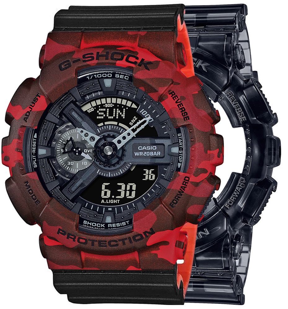 G-SHOCK SET GA-110SKE-8AER + BEZEL 10530688 + PASEK 10577142