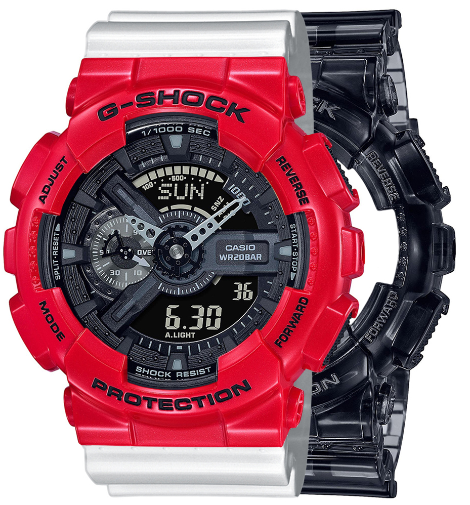 G-SHOCK SET GA-110SKE-8AER + BEZEL 10557822 + PASEK 10347710