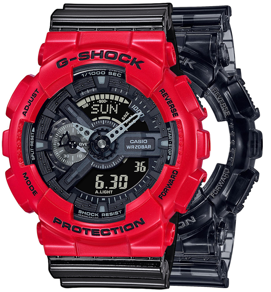 G-SHOCK SET GA-110SKE-8AER + BEZEL 10557822 + PASEK 10378391