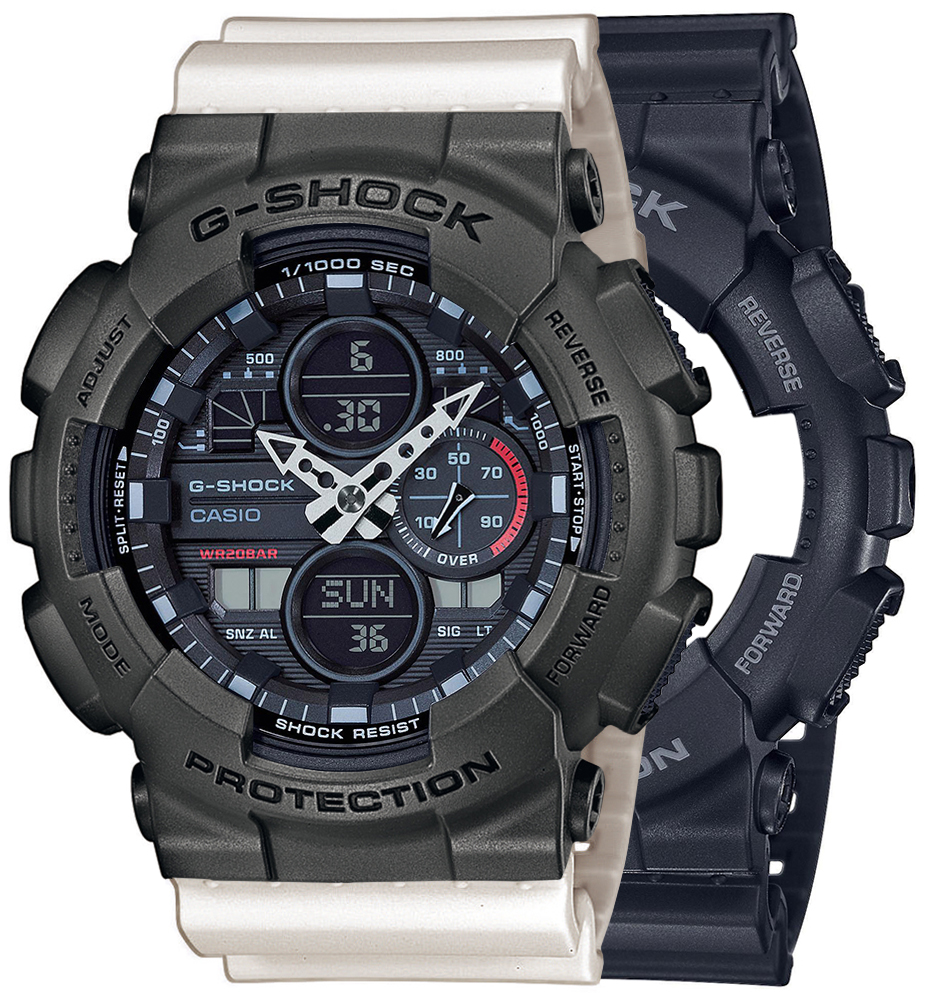 Casio SET GA-140-1A1ER + BEZEL 10467795 + PASEK 10395227 - miniatura 1