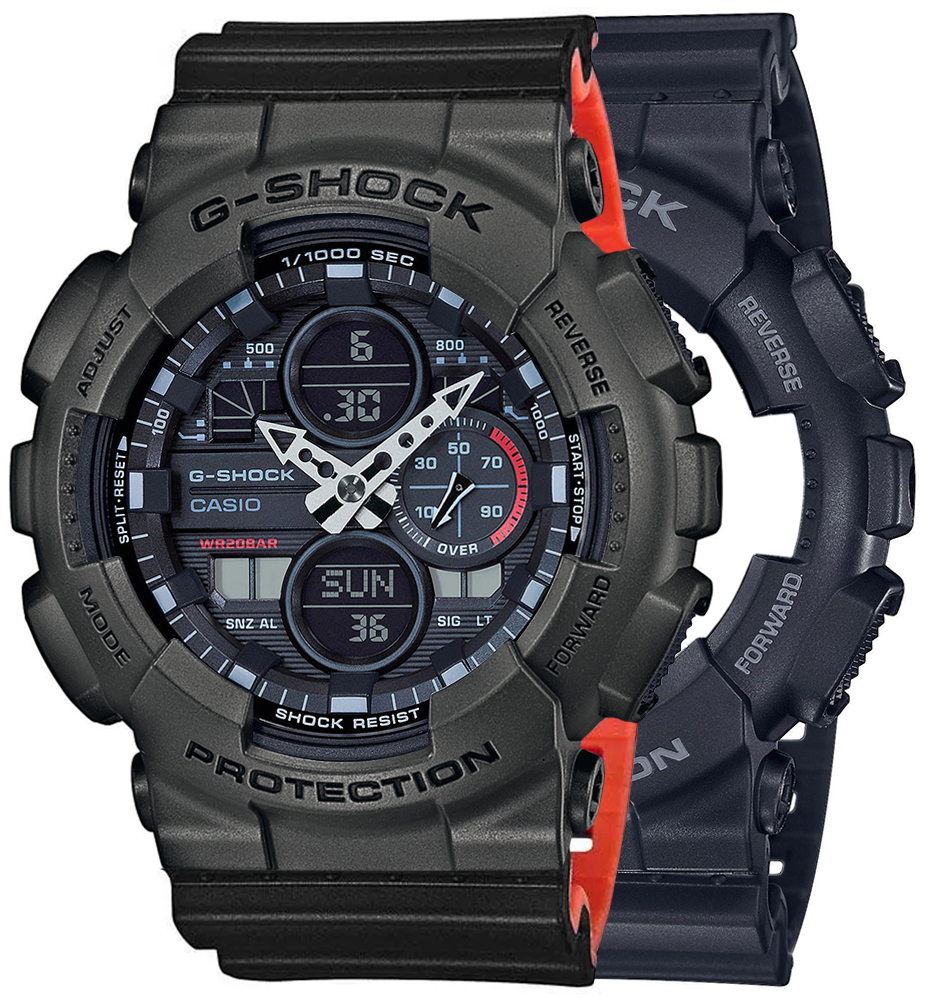Casio SET GA-140-1A1ER + BEZEL 10467795 + PASEK 10577142 - miniatura 1