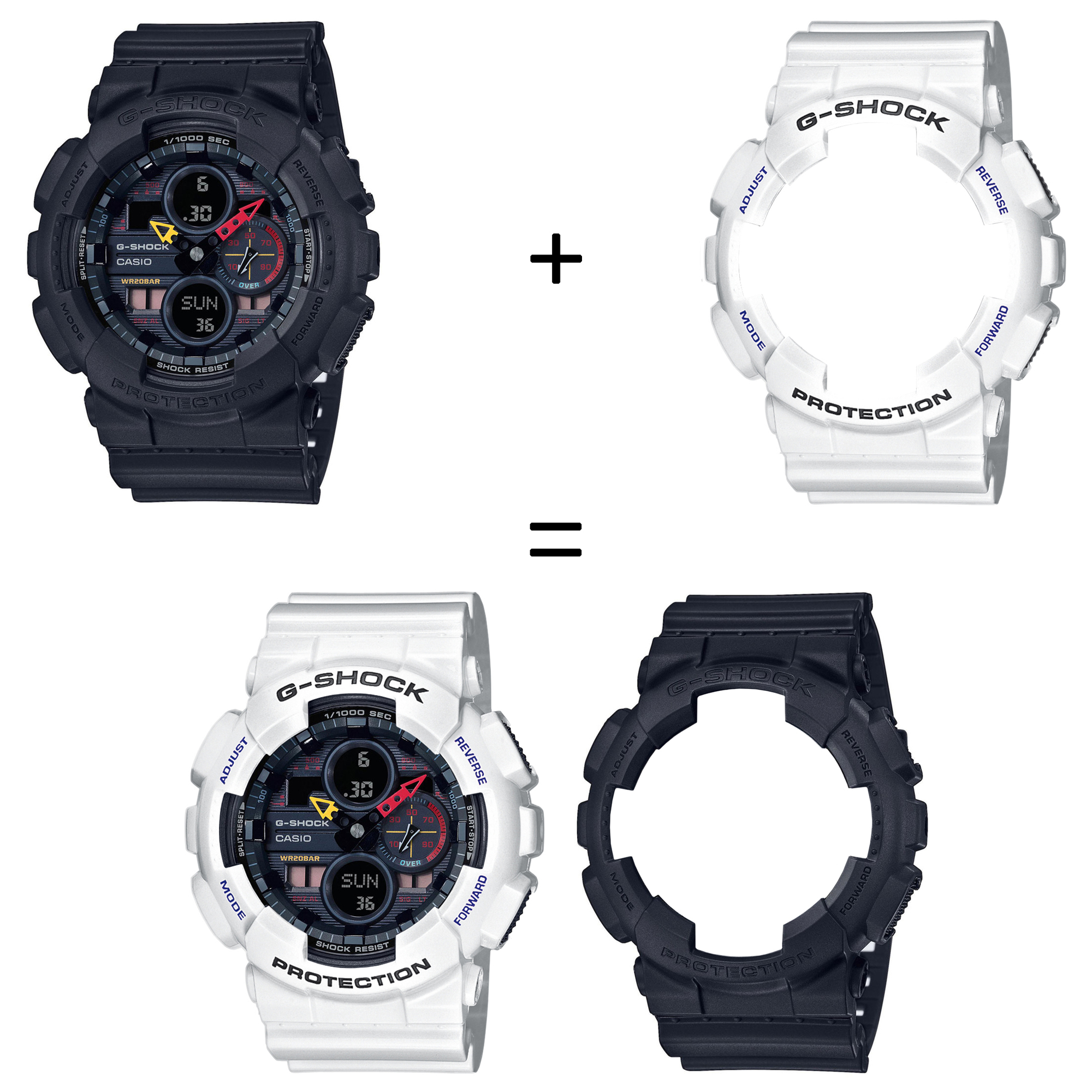 Casio SET GA-140BMC-1AER + BEZEL 10347600 + PASEK 10347710 zegarek - miniatura 2