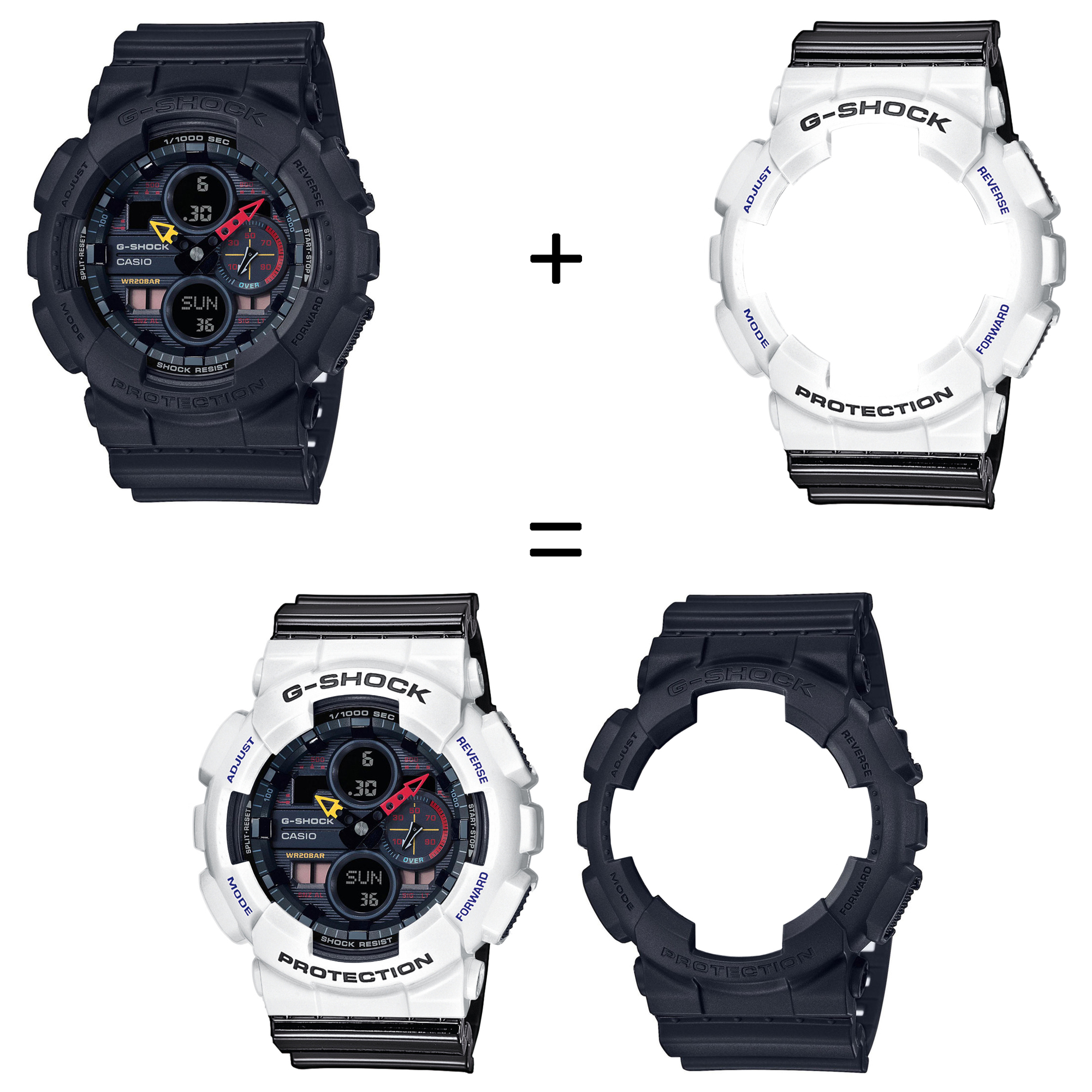 Casio SET GA-140BMC-1AER + BEZEL 10347600 + PASEK 10378391 zegarek - miniatura 2