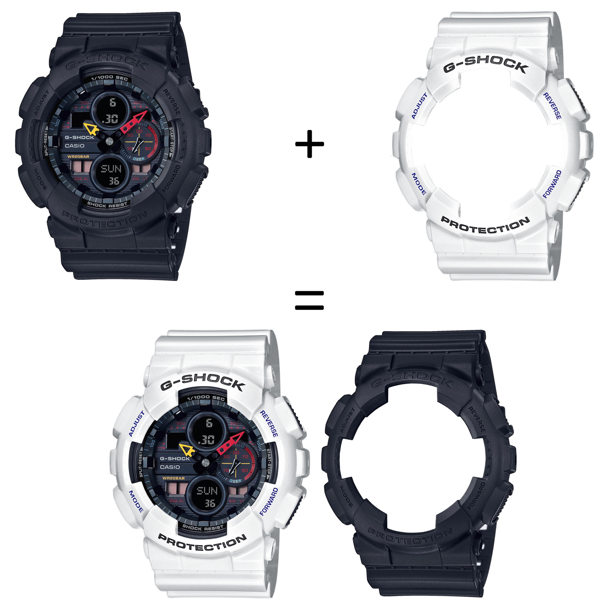 Casio SET GA-140BMC-1AER + BEZEL 10347600 + PASEK 10430571 zegarek - miniatura 2