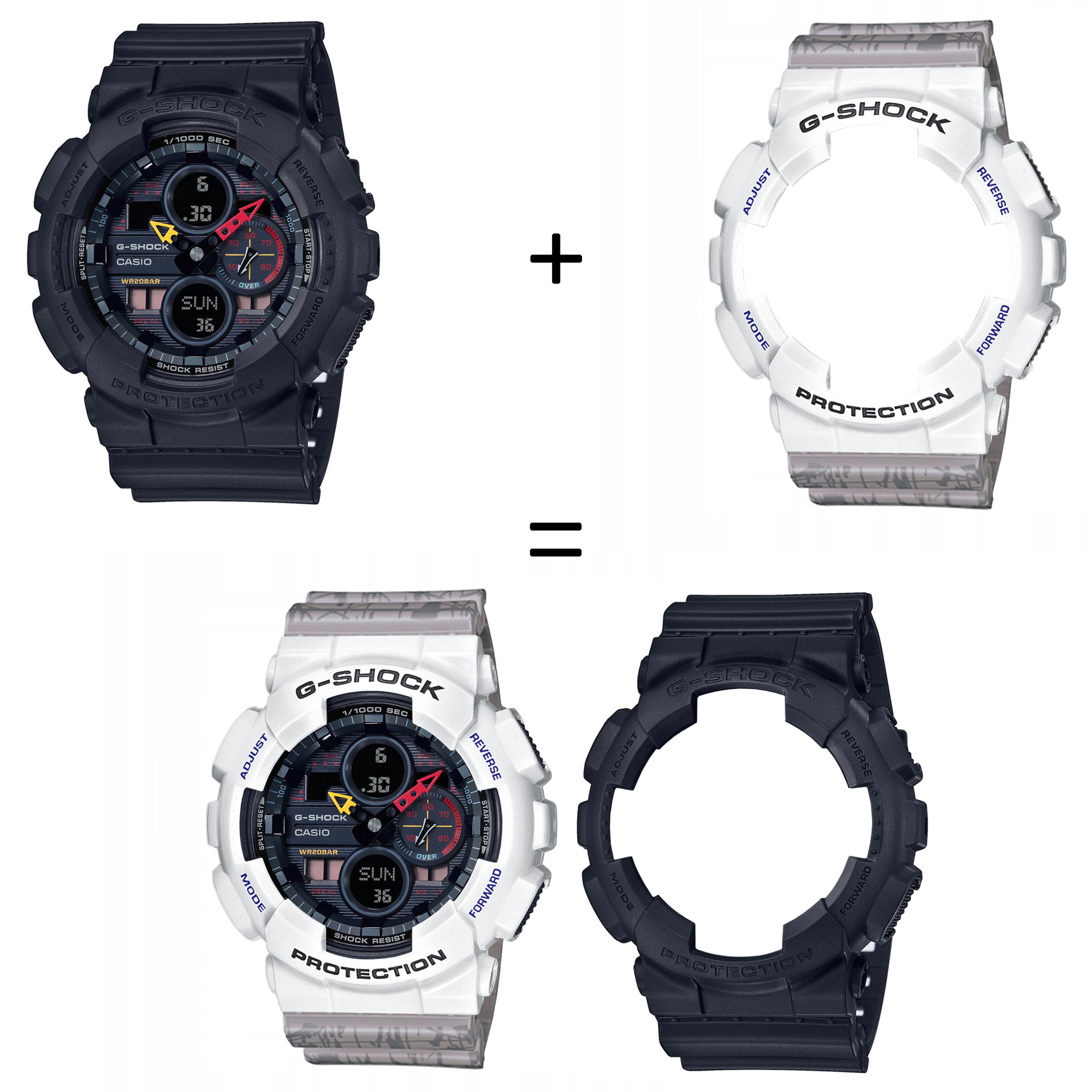 Casio SET GA-140BMC-1AER + BEZEL 10347600 + PASEK 10498174 zegarek - miniatura 2