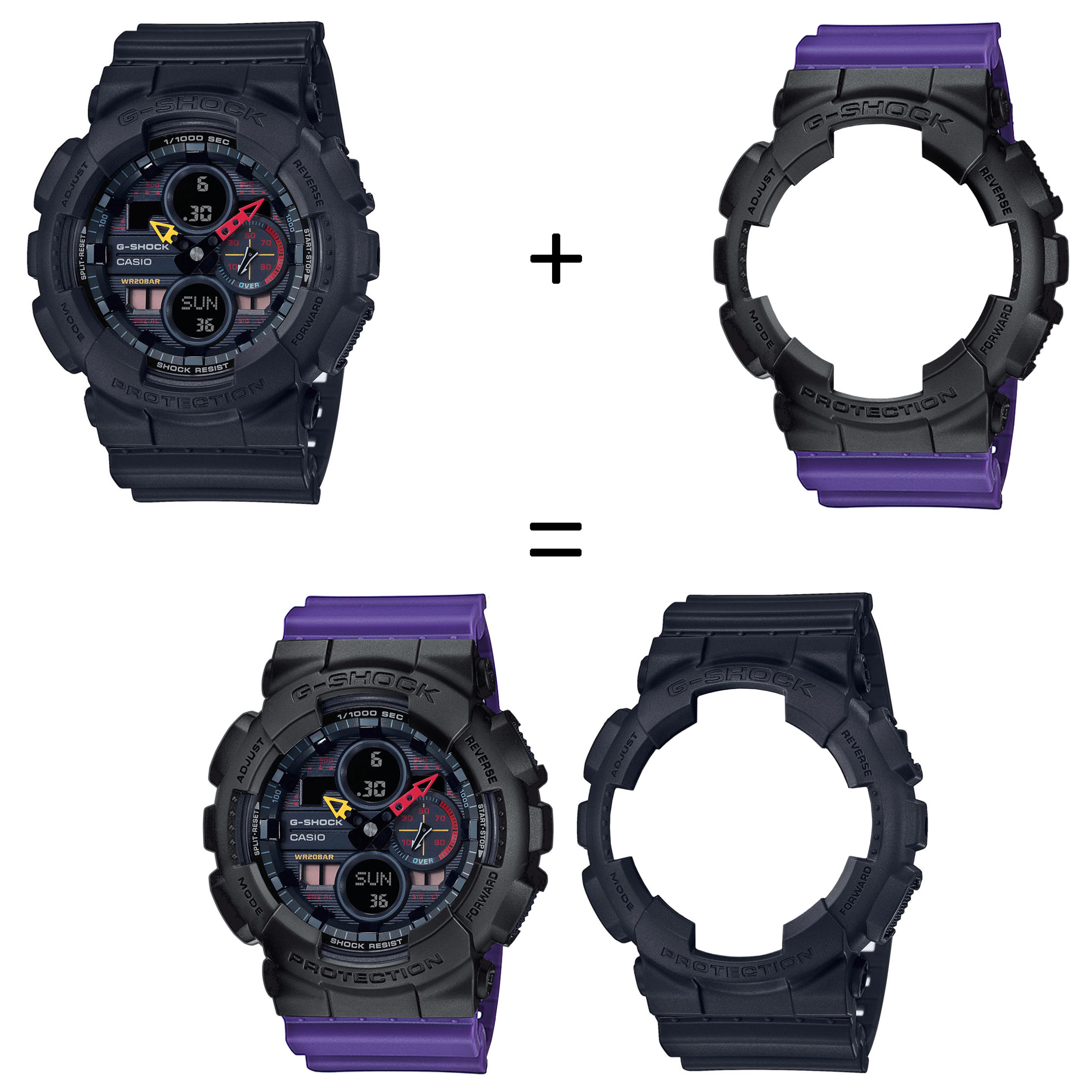 Casio SET GA-140BMC-1AER + BEZEL 10358741 + PASEK 10498156 zegarek - miniatura 2