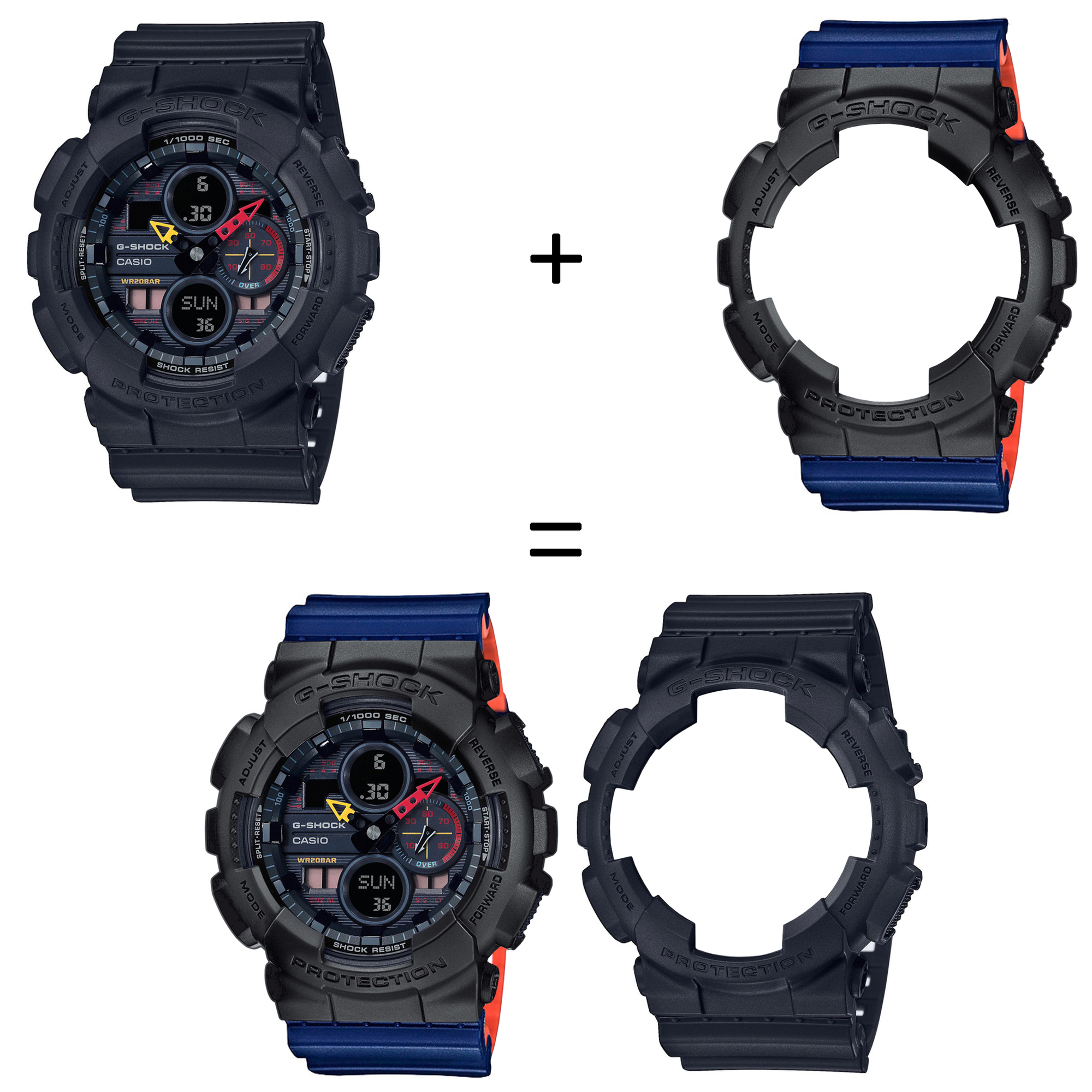 Casio SET GA-140BMC-1AER + BEZEL 10358741 + PASEK 10527467 zegarek - miniatura 2