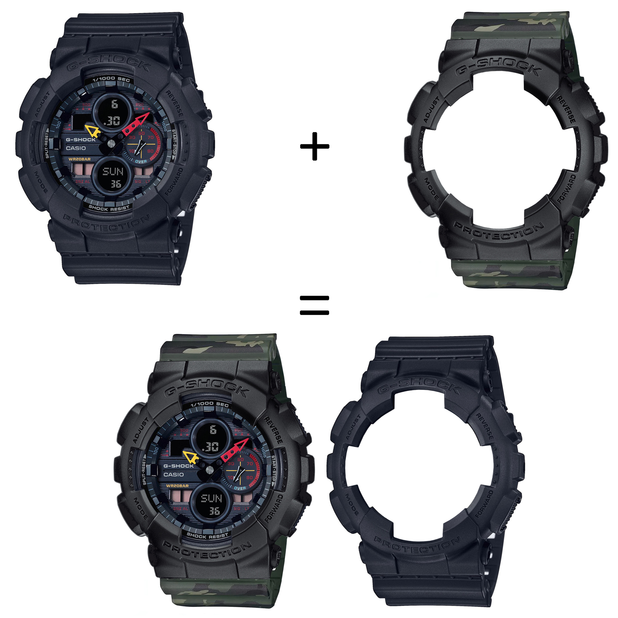 Casio SET GA-140BMC-1AER + BEZEL 10358741 + PASEK 10561429 zegarek - miniatura 2