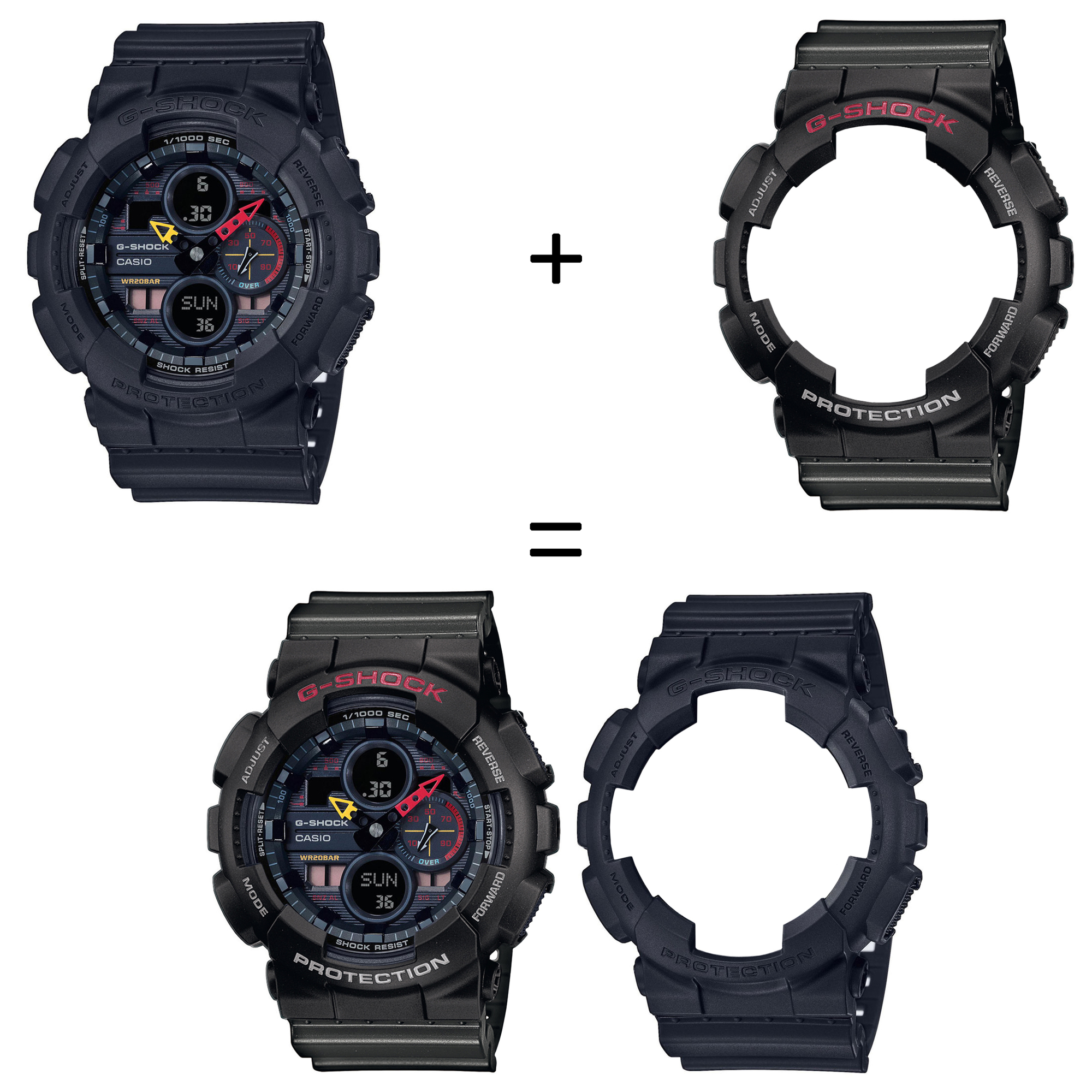 Casio SET GA-140BMC-1AER + BEZEL 10378531 + PASEK 10467764 zegarek - miniatura 2