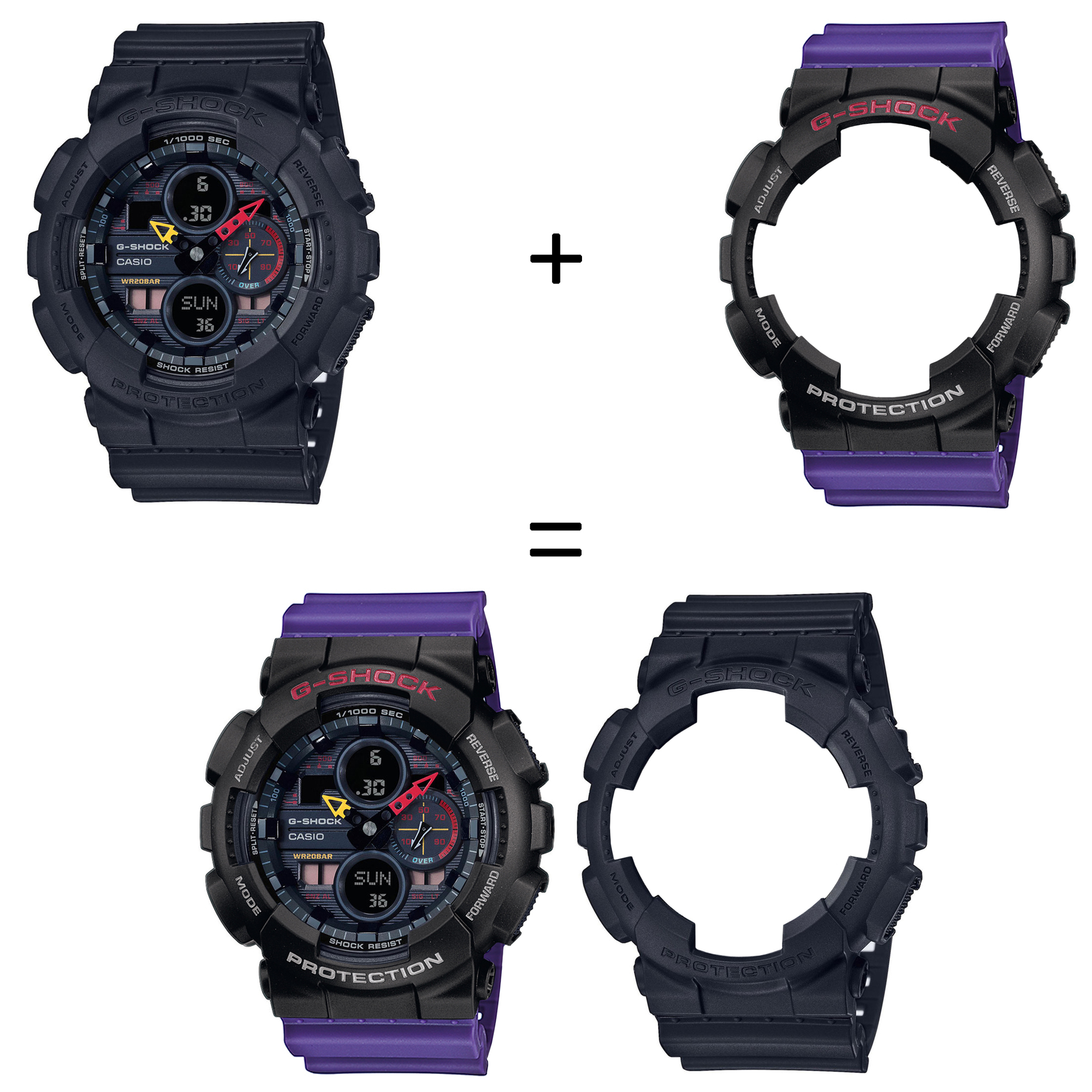 Casio SET GA-140BMC-1AER + BEZEL 10378531 + PASEK 10498156 zegarek - miniatura 2