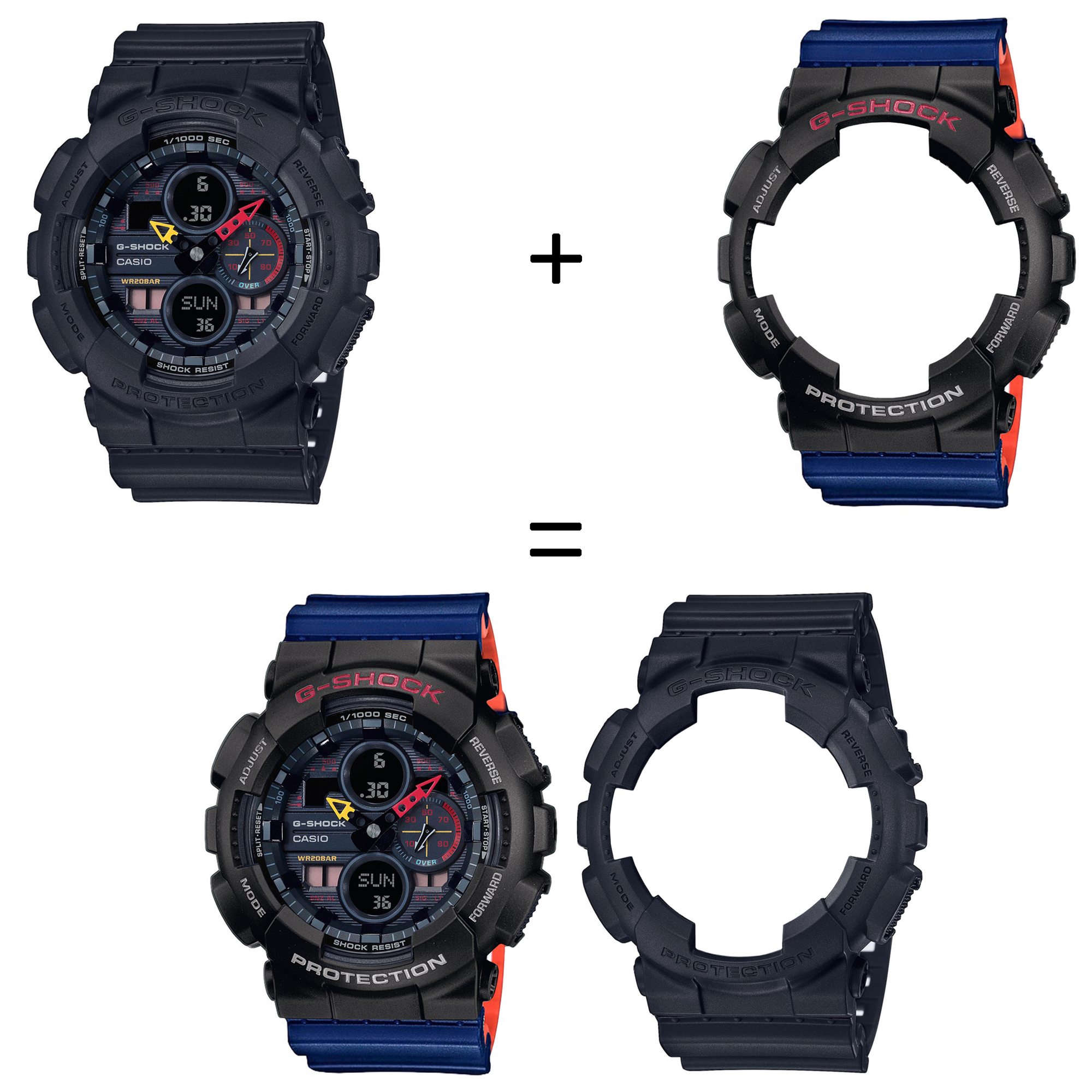 Casio SET GA-140BMC-1AER + BEZEL 10378531 + PASEK 10527467 zegarek - miniatura 2
