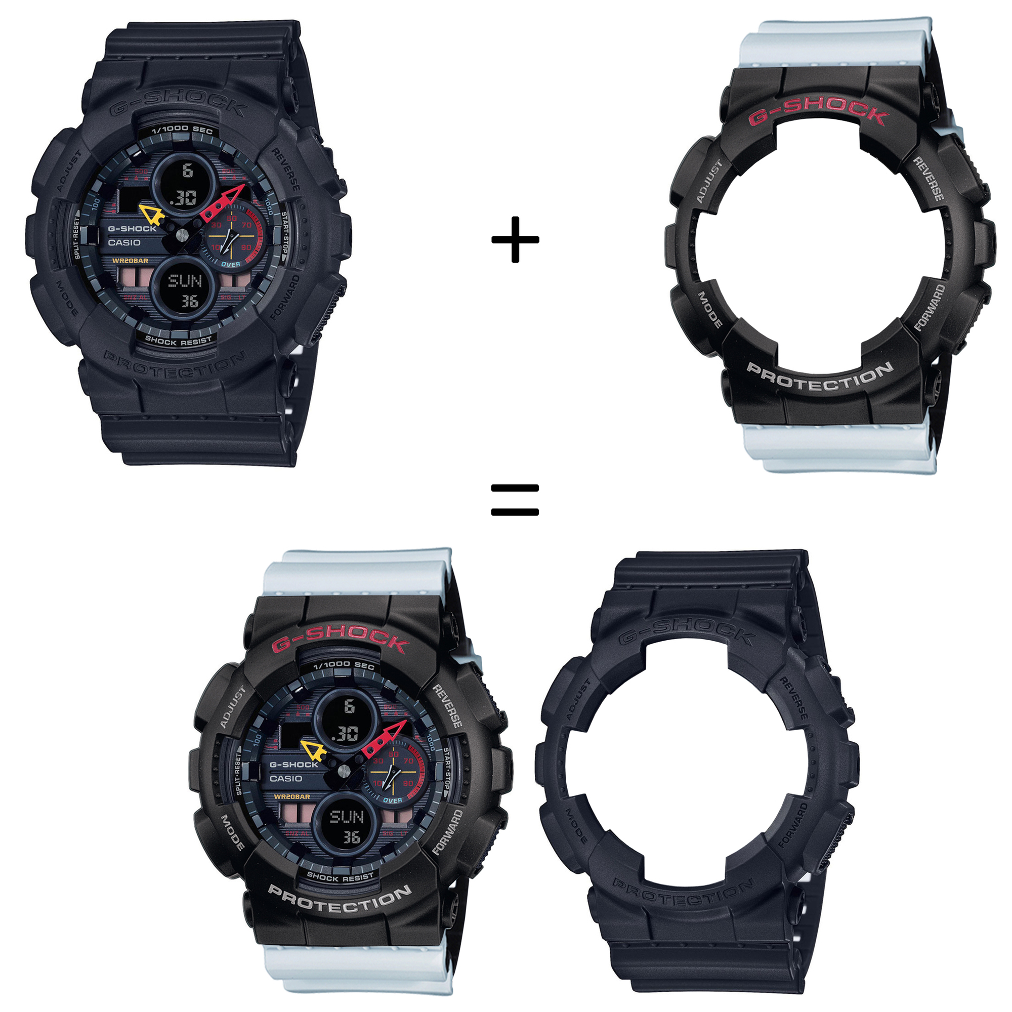 Casio SET GA-140BMC-1AER + BEZEL 10378531 + PASEK 10527469 zegarek - miniatura 2