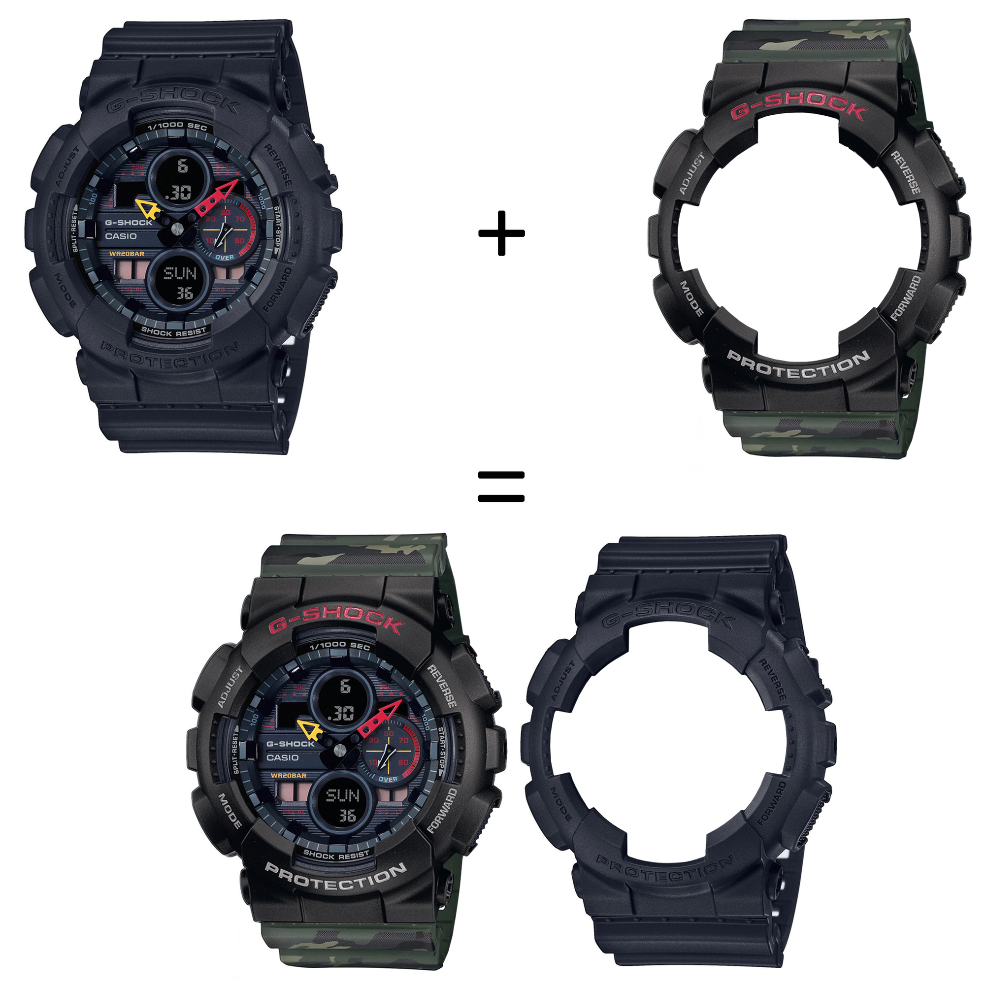 Casio SET GA-140BMC-1AER + BEZEL 10378531 + PASEK 10561429 zegarek - miniatura 2