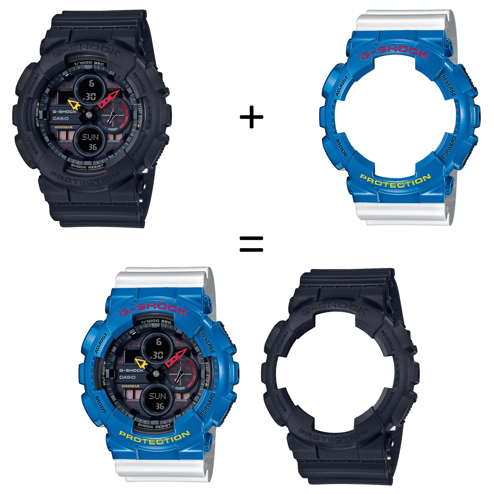 Casio SET GA-140BMC-1AER + BEZEL 10388974 + PASEK 10347710 zegarek - miniatura 2