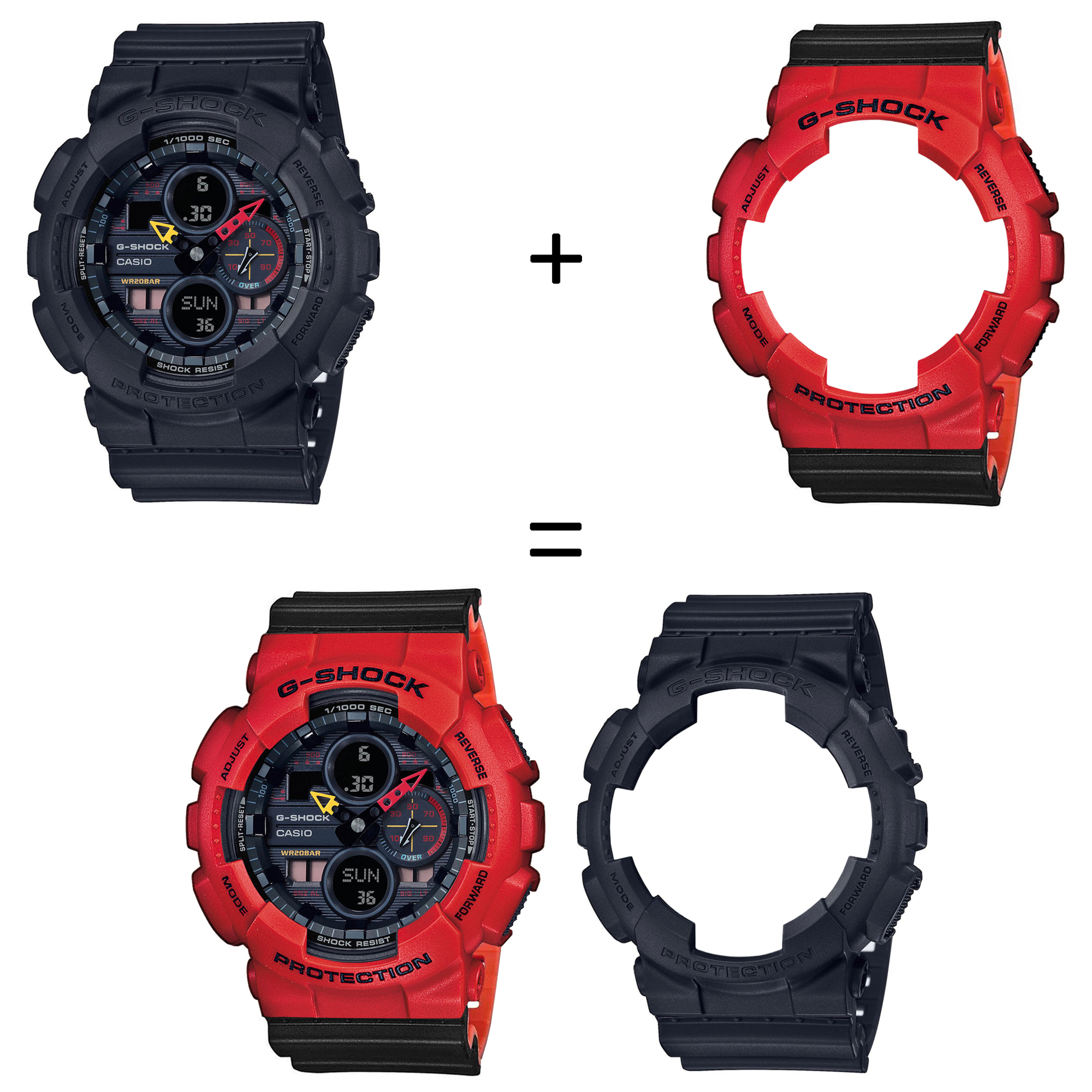 Casio SET GA-140BMC-1AER + BEZEL 10395289 + PASEK 10577142 zegarek - miniatura 2