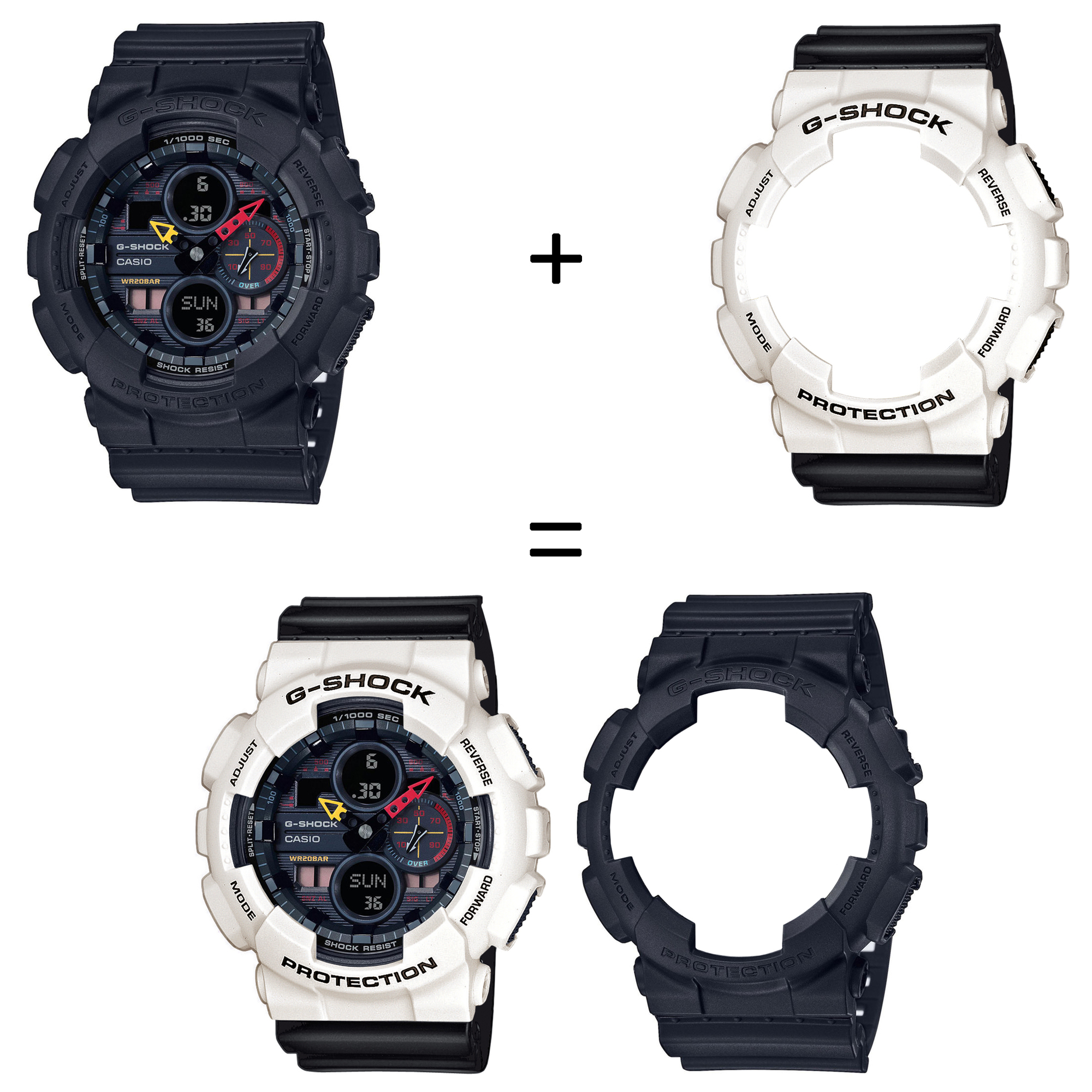 Casio SET GA-140BMC-1AER + BEZEL 10395292 + PASEK 10347688 zegarek - miniatura 2