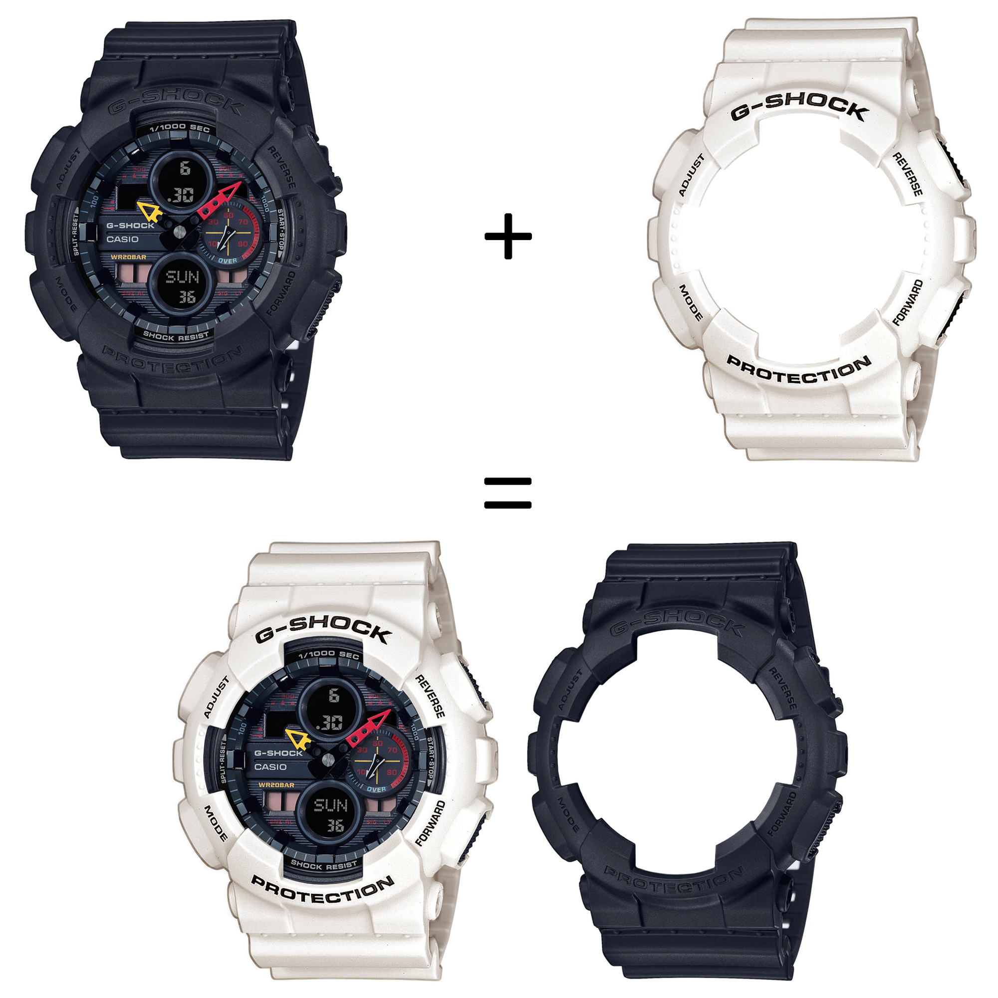 Casio SET GA-140BMC-1AER + BEZEL 10395292 + PASEK 10395227 zegarek - miniatura 2