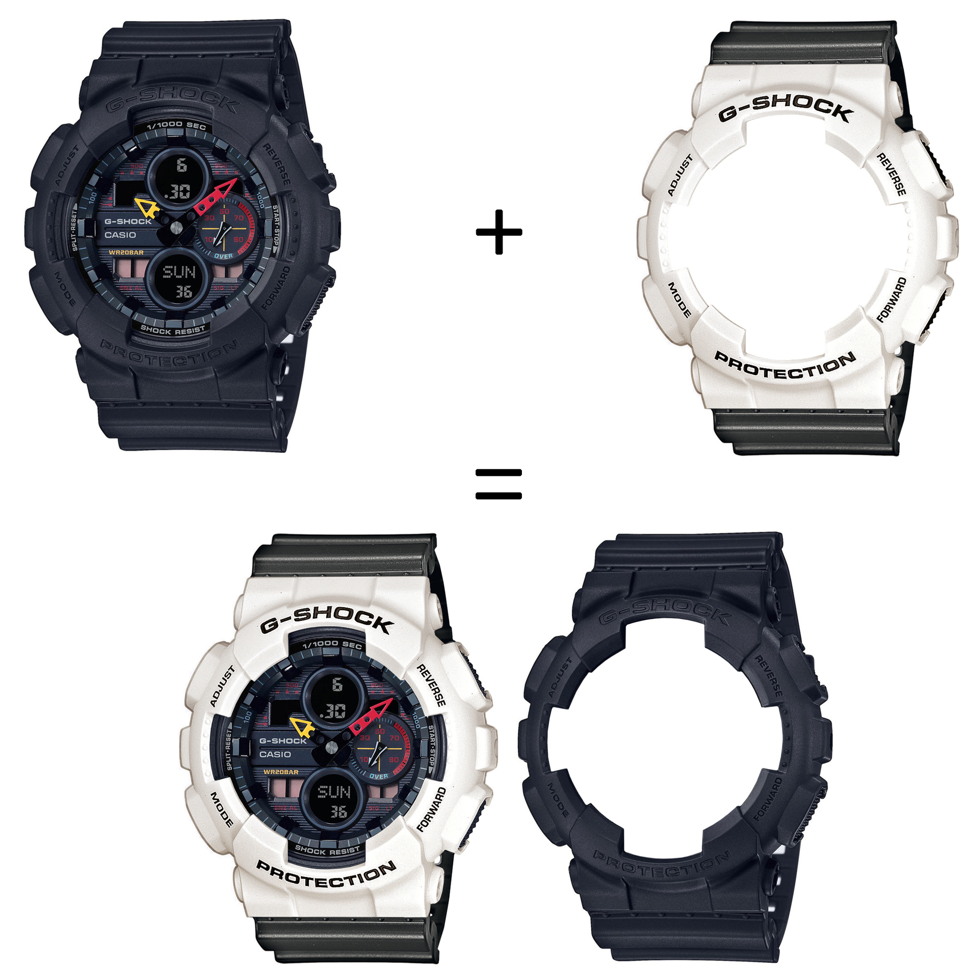 Casio SET GA-140BMC-1AER + BEZEL 10395292 + PASEK 10467764 zegarek - miniatura 2
