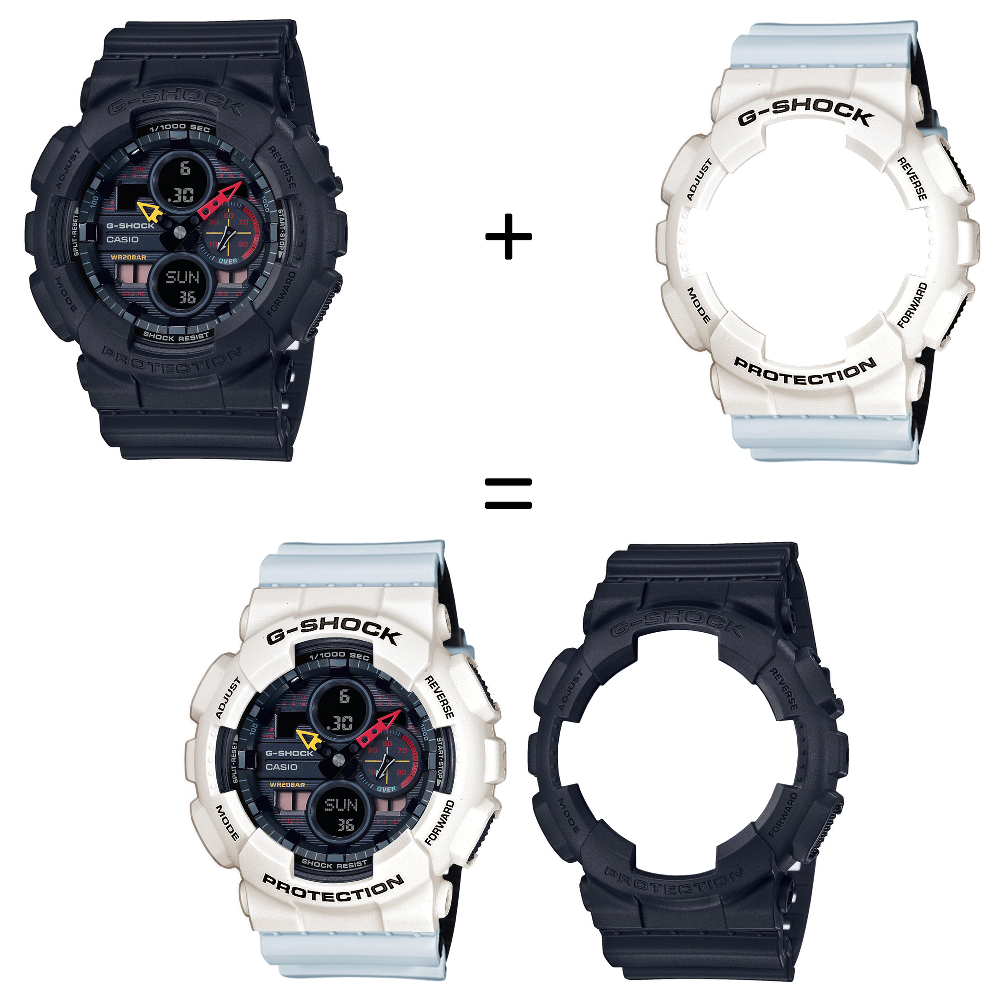 Casio SET GA-140BMC-1AER + BEZEL 10395292 + PASEK 10527469 zegarek - miniatura 2