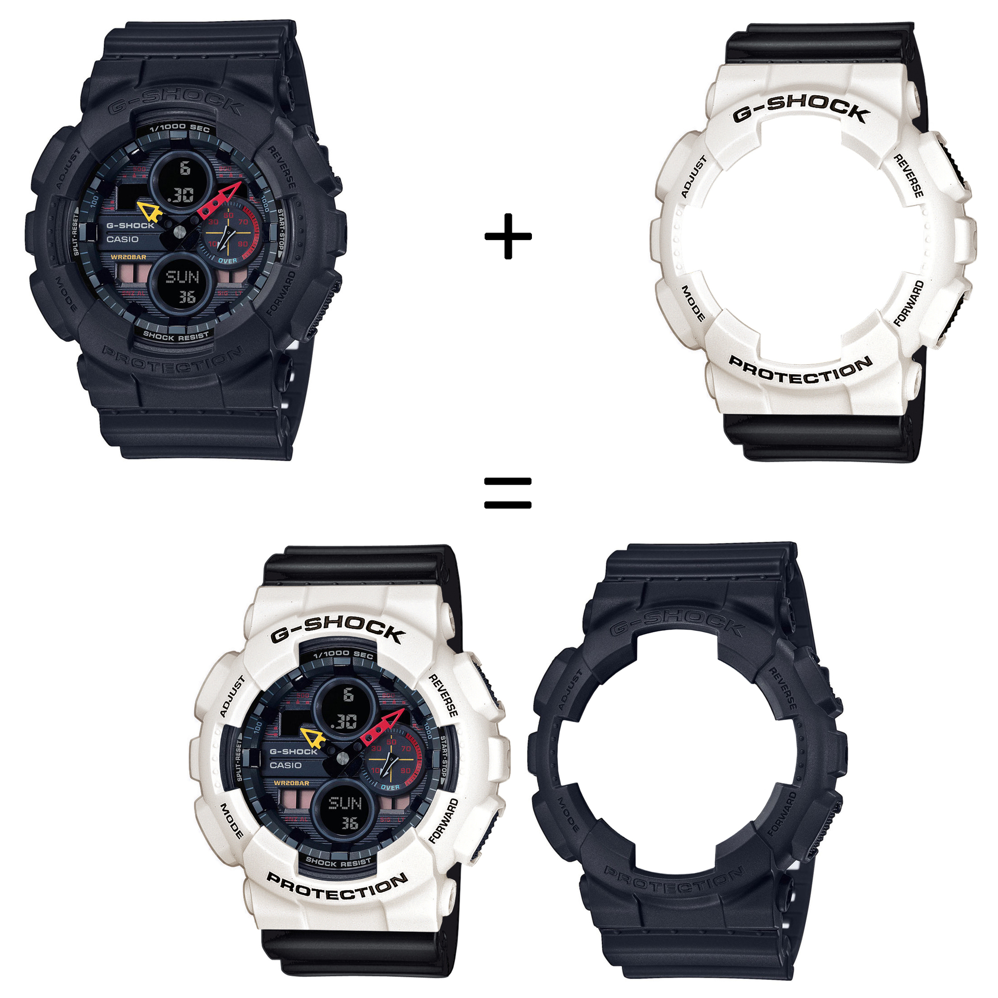 Casio SET GA-140BMC-1AER + BEZEL 10395292 + PASEK 10536683 zegarek - miniatura 2