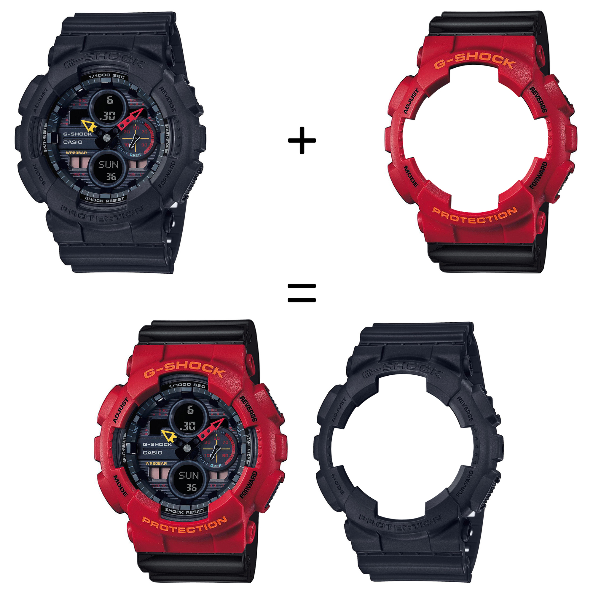 Casio SET GA-140BMC-1AER + BEZEL 10441433 + PASEK 10347688 zegarek - miniatura 2