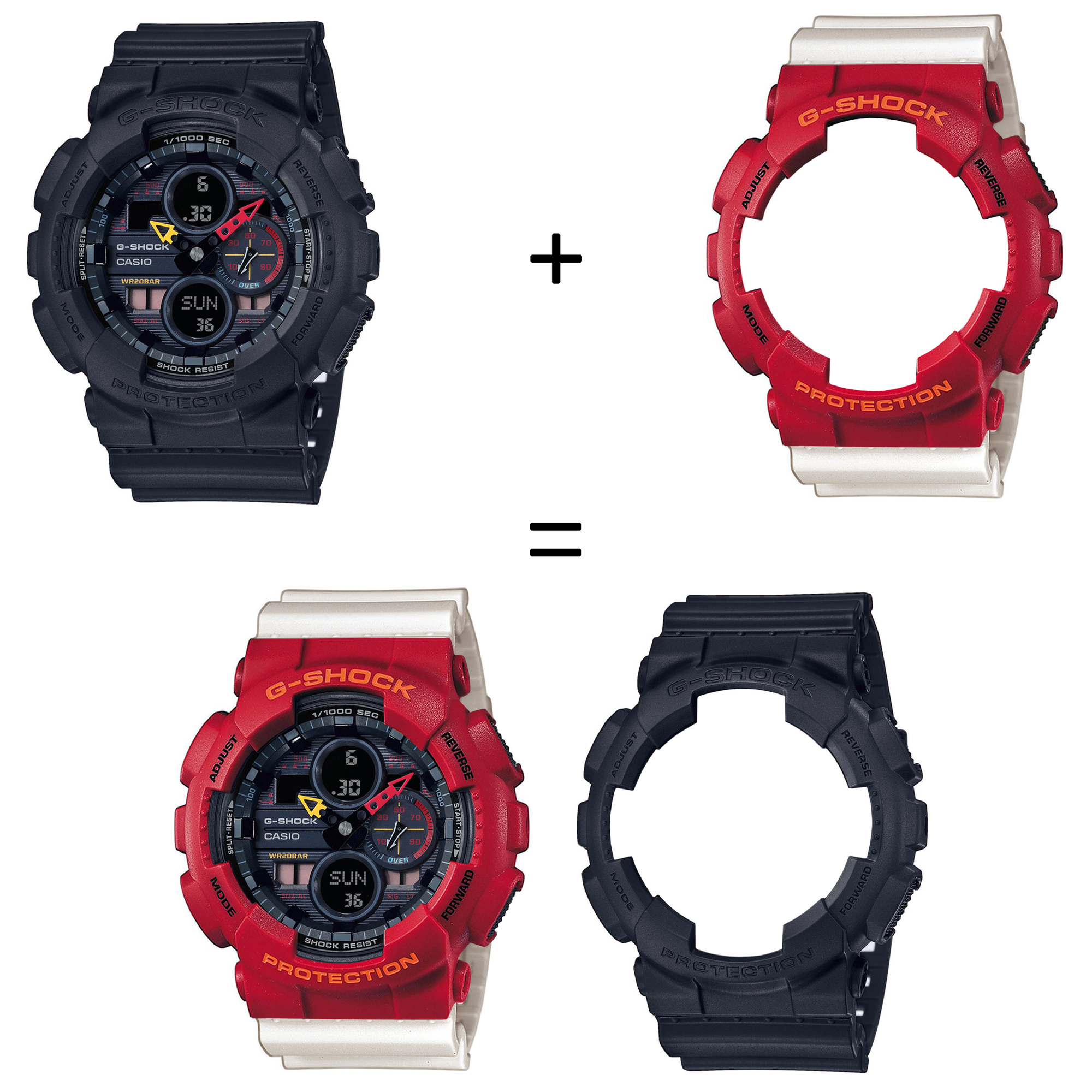 Casio SET GA-140BMC-1AER + BEZEL 10441433 + PASEK 10395227 zegarek - miniatura 2