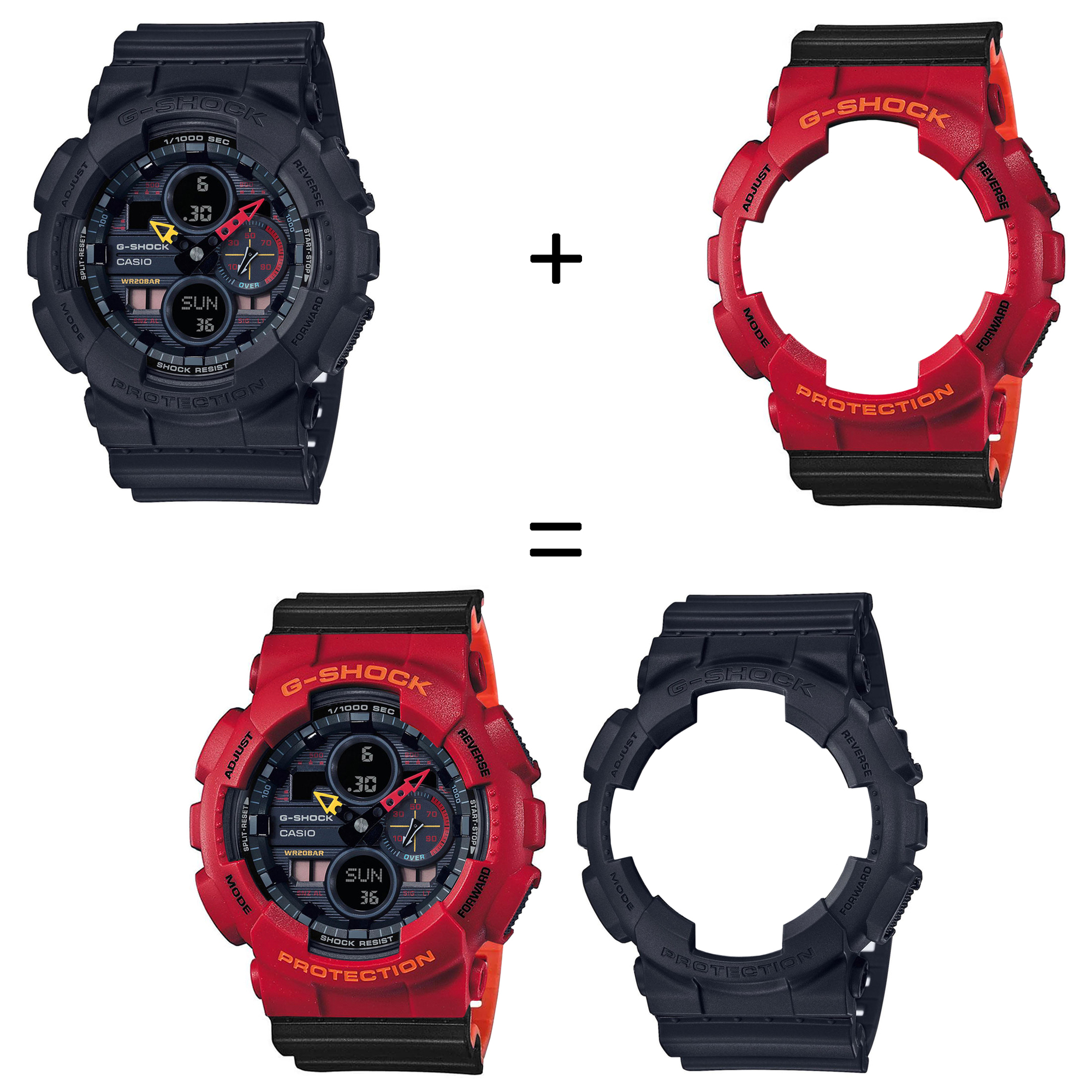 Casio SET GA-140BMC-1AER + BEZEL 10441433 + PASEK 10577142 zegarek - miniatura 2