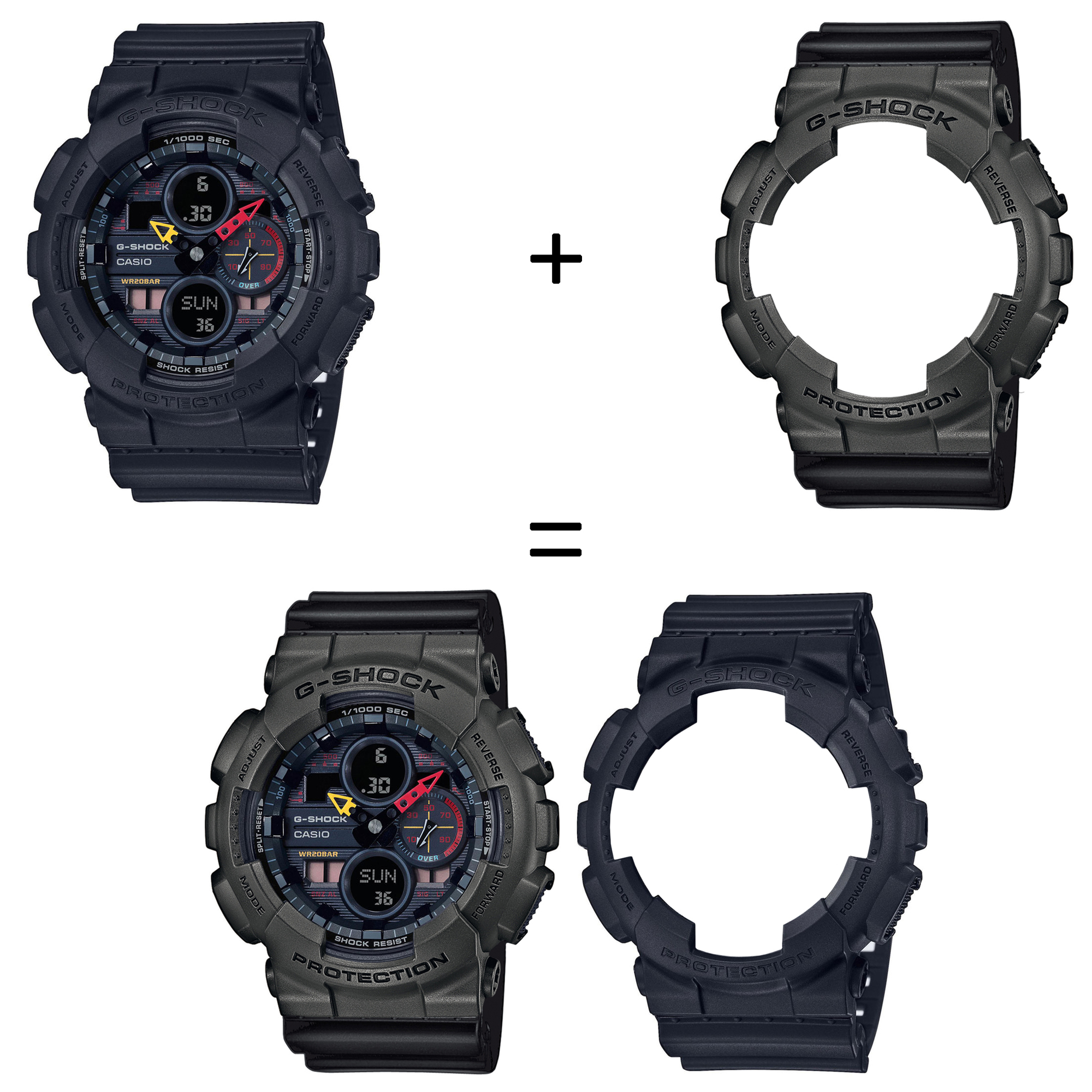 Casio SET GA-140BMC-1AER + BEZEL 10467795 + PASEK 10347688 zegarek - miniatura 2