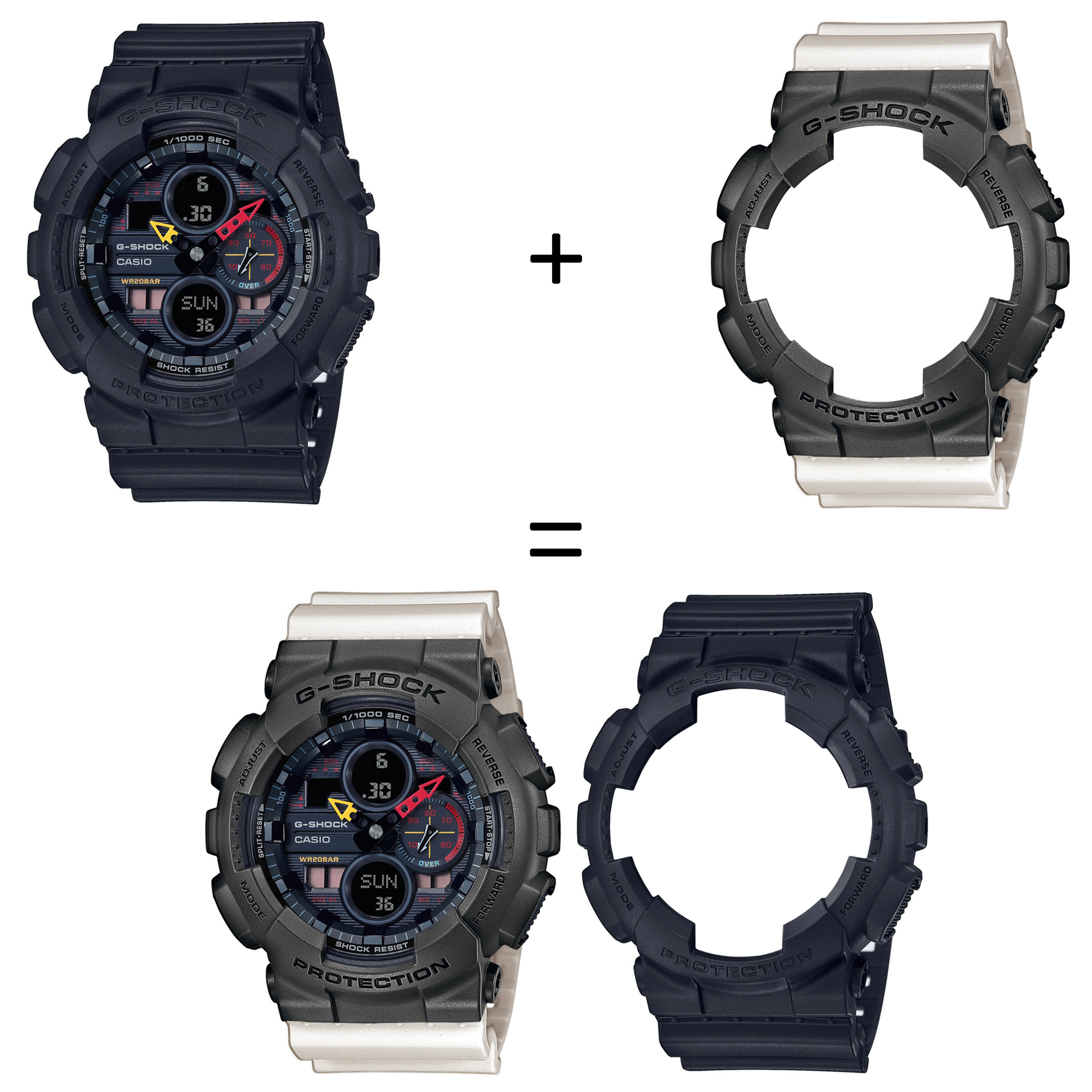 Casio SET GA-140BMC-1AER + BEZEL 10467795 + PASEK 10395227 zegarek - miniatura 2