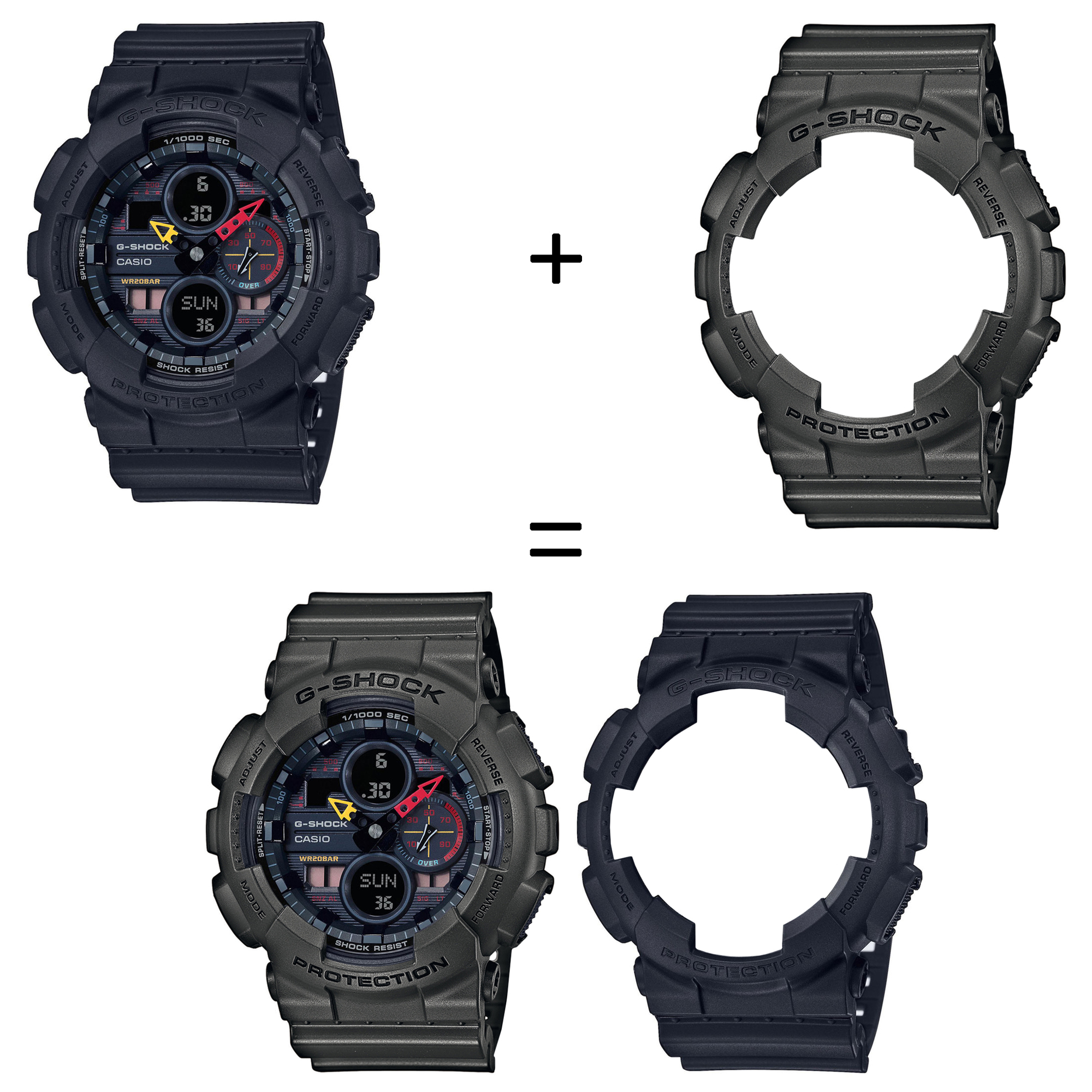 Casio SET GA-140BMC-1AER + BEZEL 10467795 + PASEK 10467764 zegarek - miniatura 2